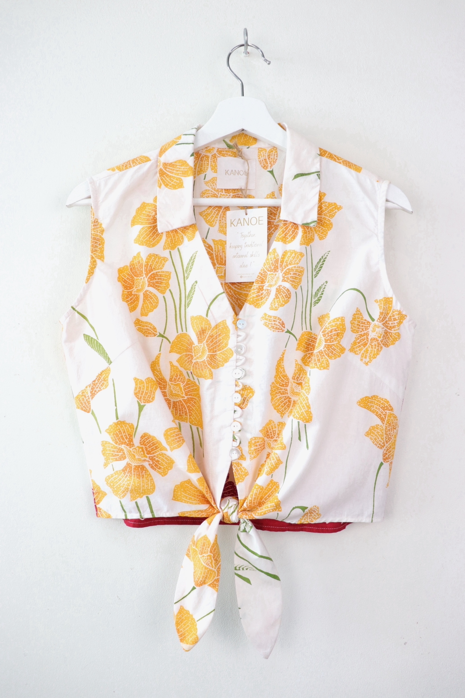 KANOE Classic Vintage Top - Sunflower Bloom [Handstamped Batik]