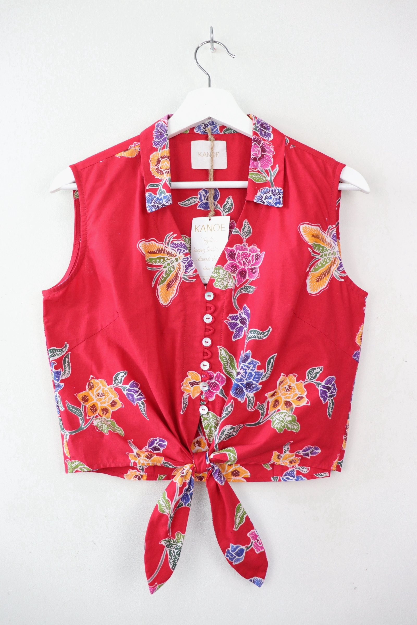KANOE Classic Vintage Top - Butterfly Flare [Handstamped Batik]