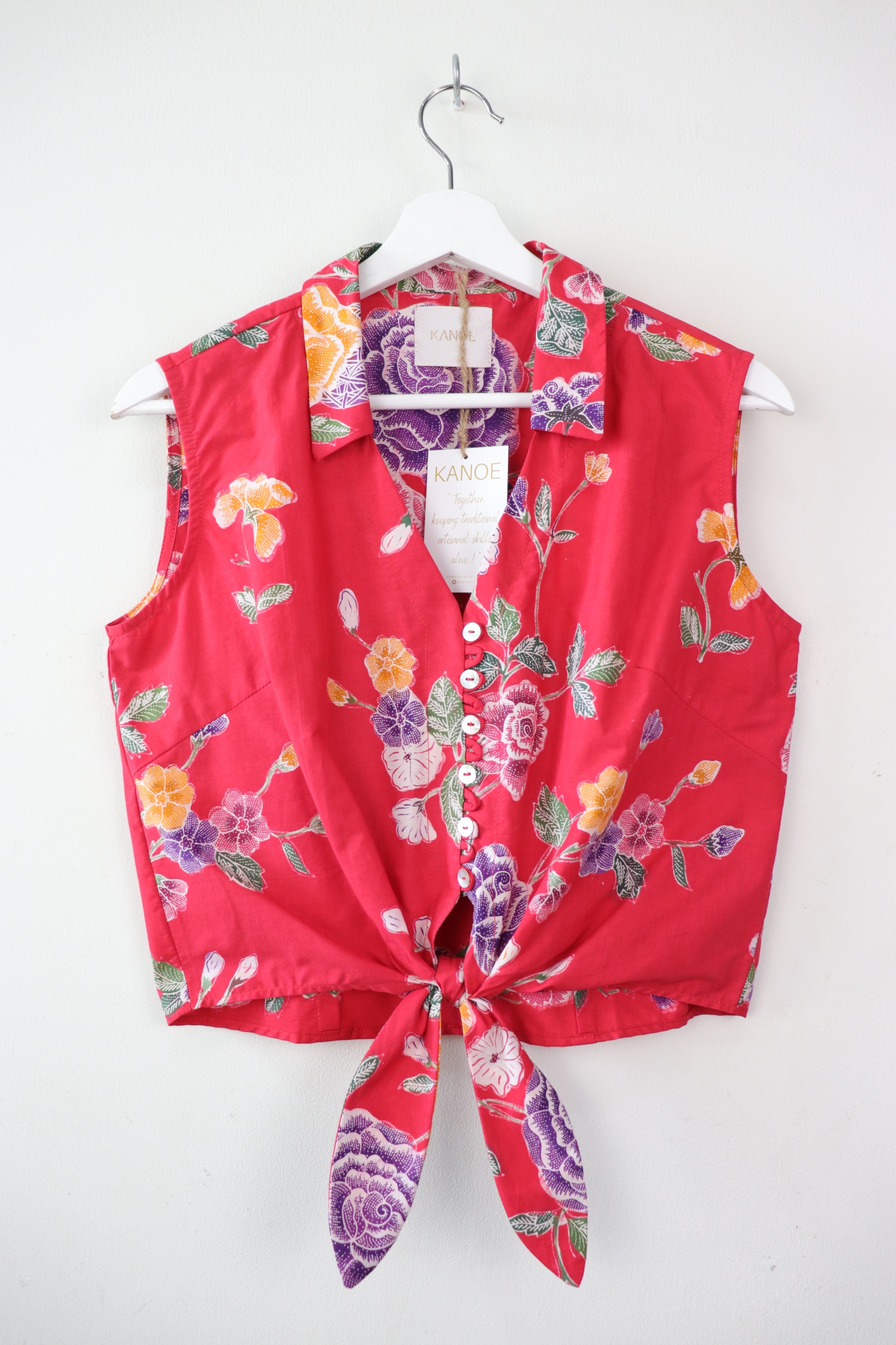 KANOE Classic Vintage Top - Love Flames [Handstamped Batik]