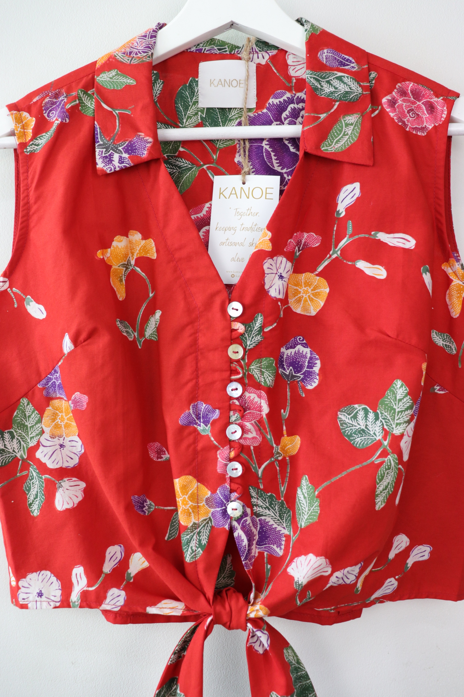 KANOE Classic Vintage Top - Festive Lights [Handstamped Batik]