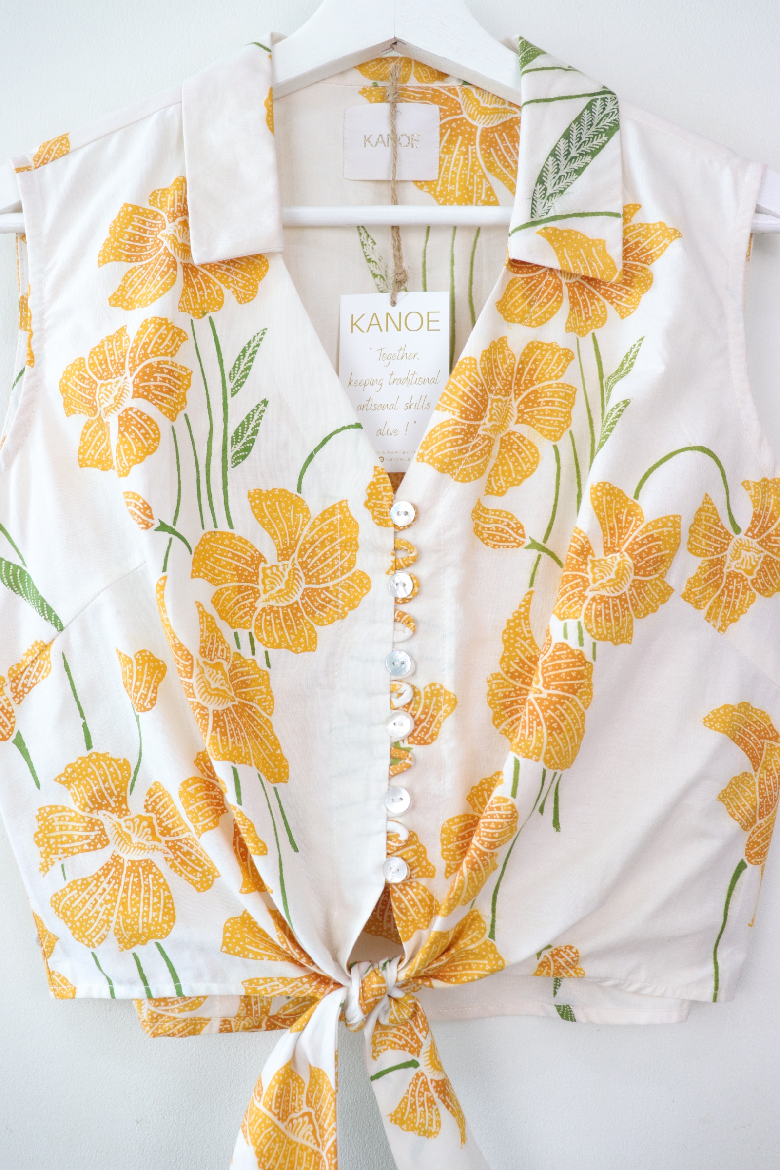 KANOE Classic Vintage Top - Daisy Dream [Handstamped Batik]