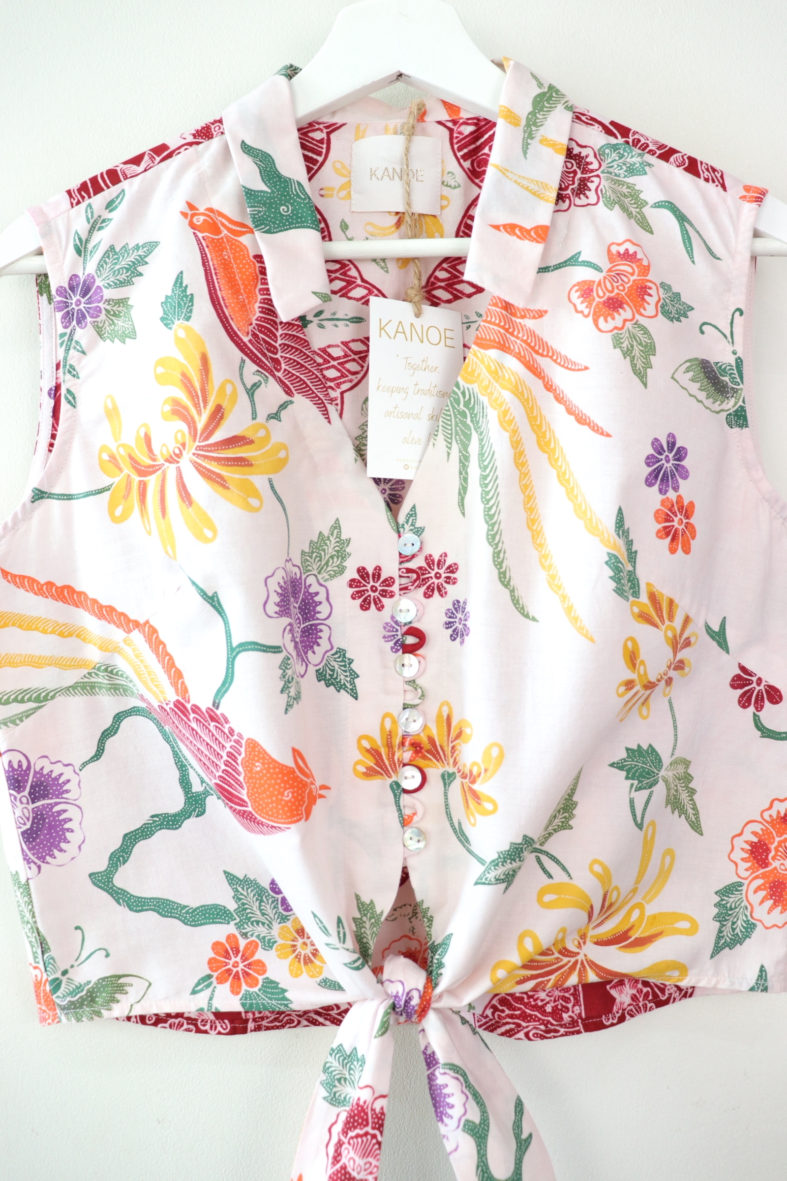KANOE Classic Vintage Top - Shining Rays [Handstamped Batik]