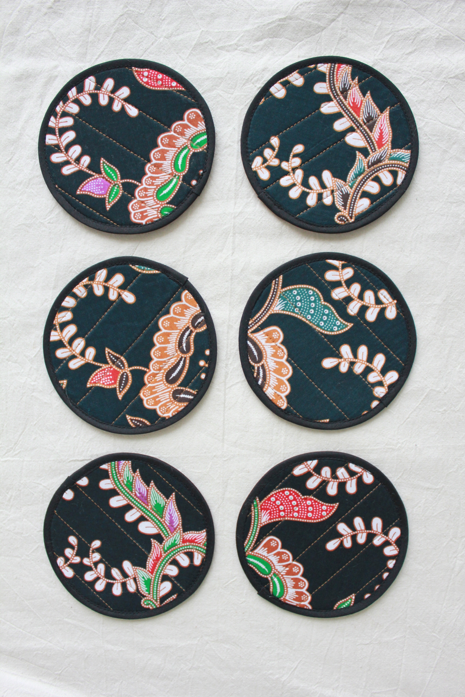 Batik Coaster - Affogato ( Set of 6 )