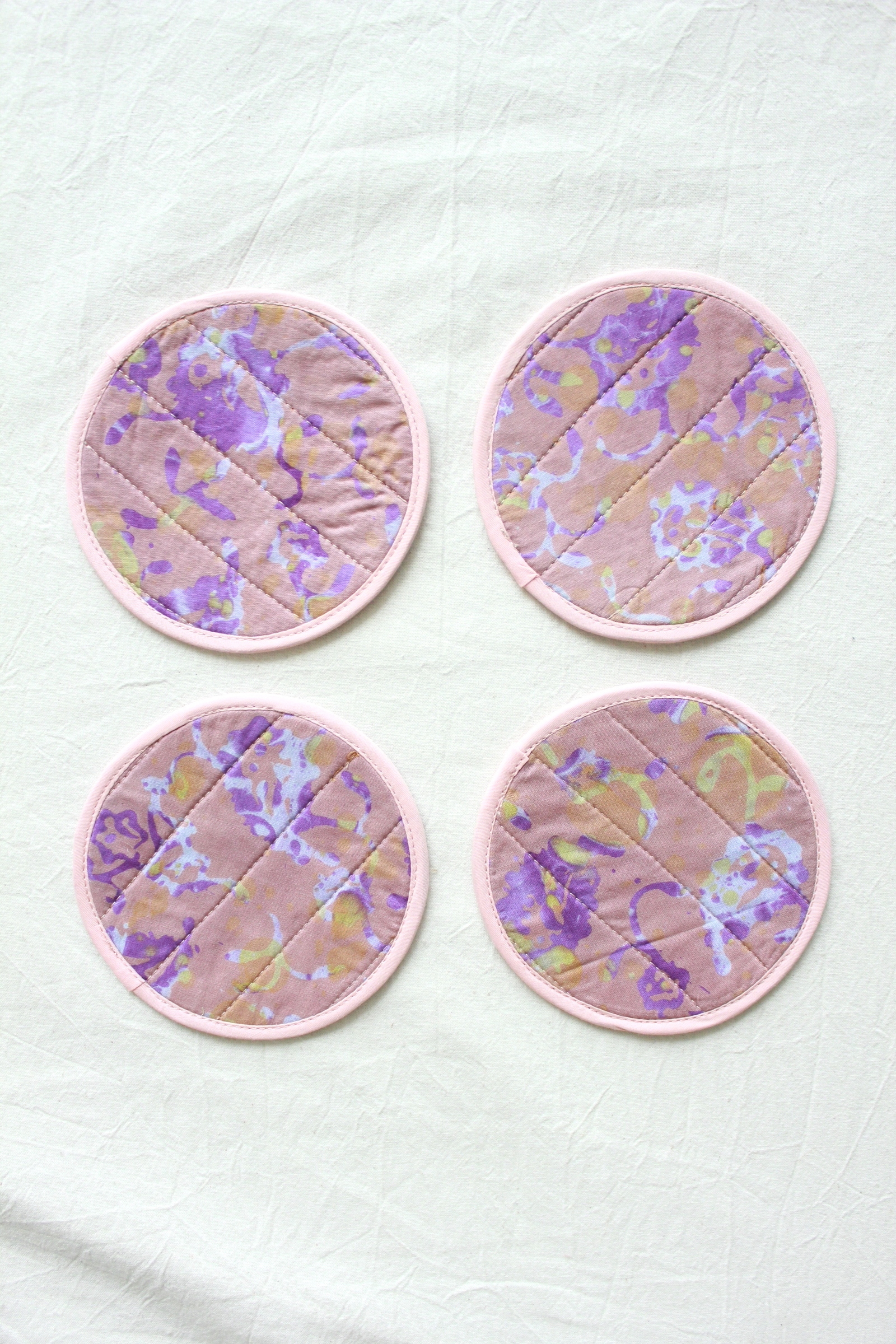 Batik Coaster - Pink Lemonade ( Set of 4 )