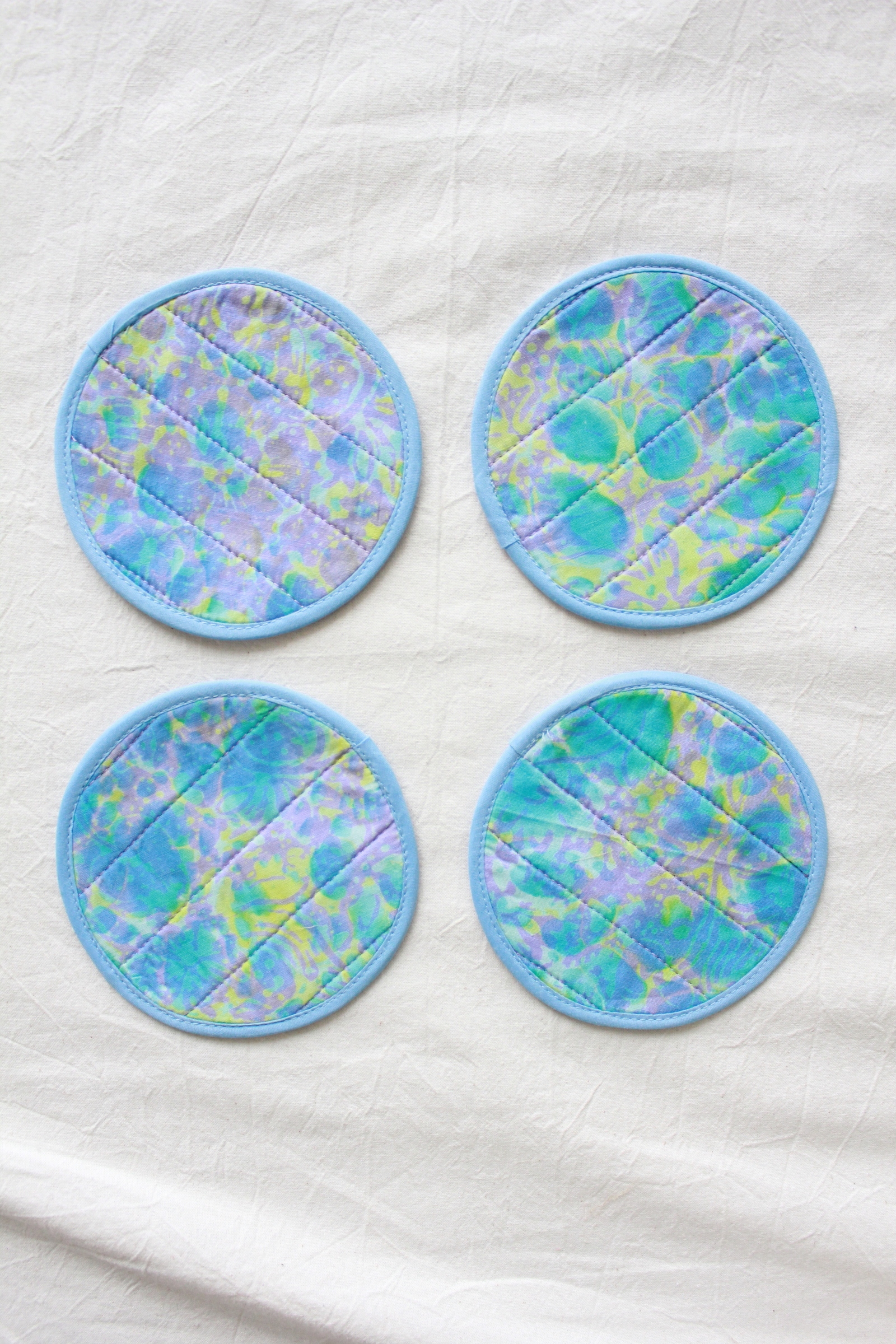 Batik Coaster - Galaxy Glow ( Set of 4 )