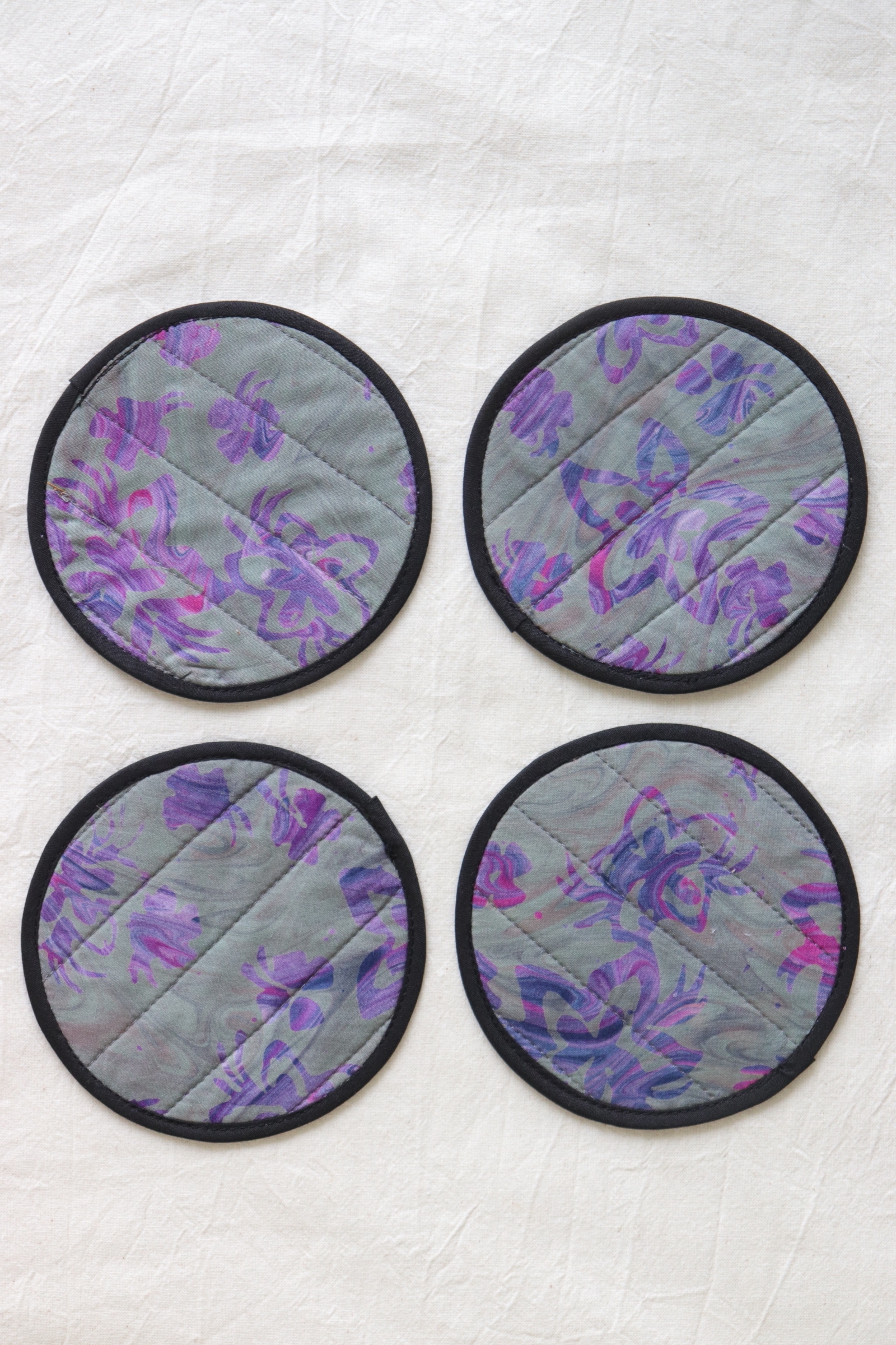 Batik Coaster - Dusky Dust ( Set of 4 )