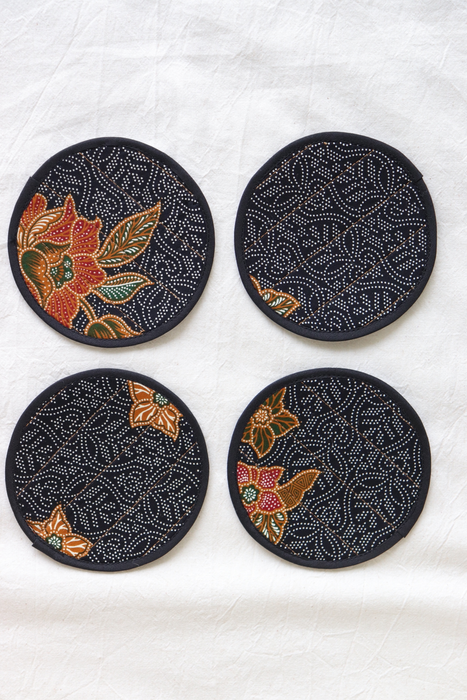 Batik Coaster - Dusky Dust ( Set of 4 )