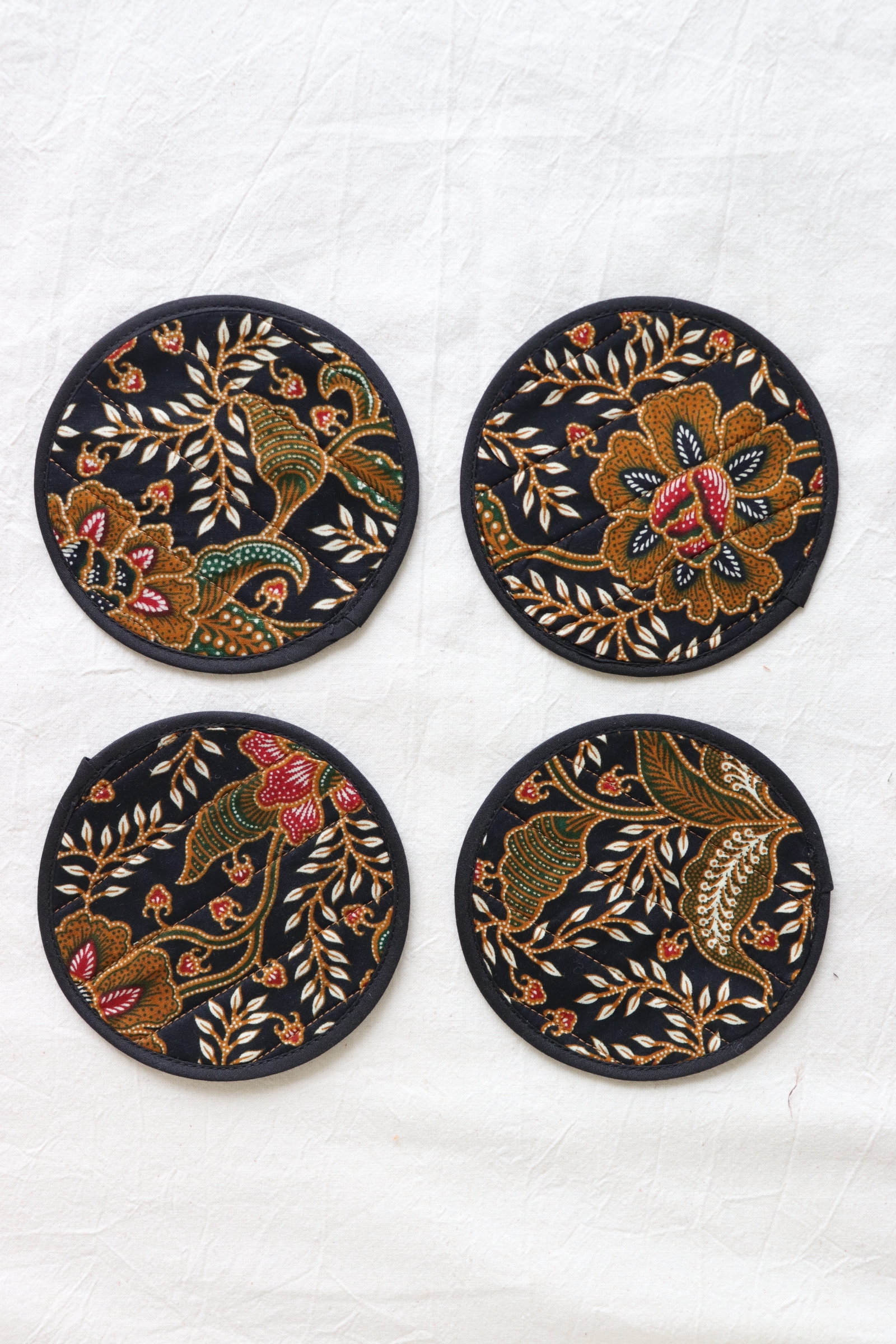 Batik Coaster - Cafe Au Lait ( Set of 4 )