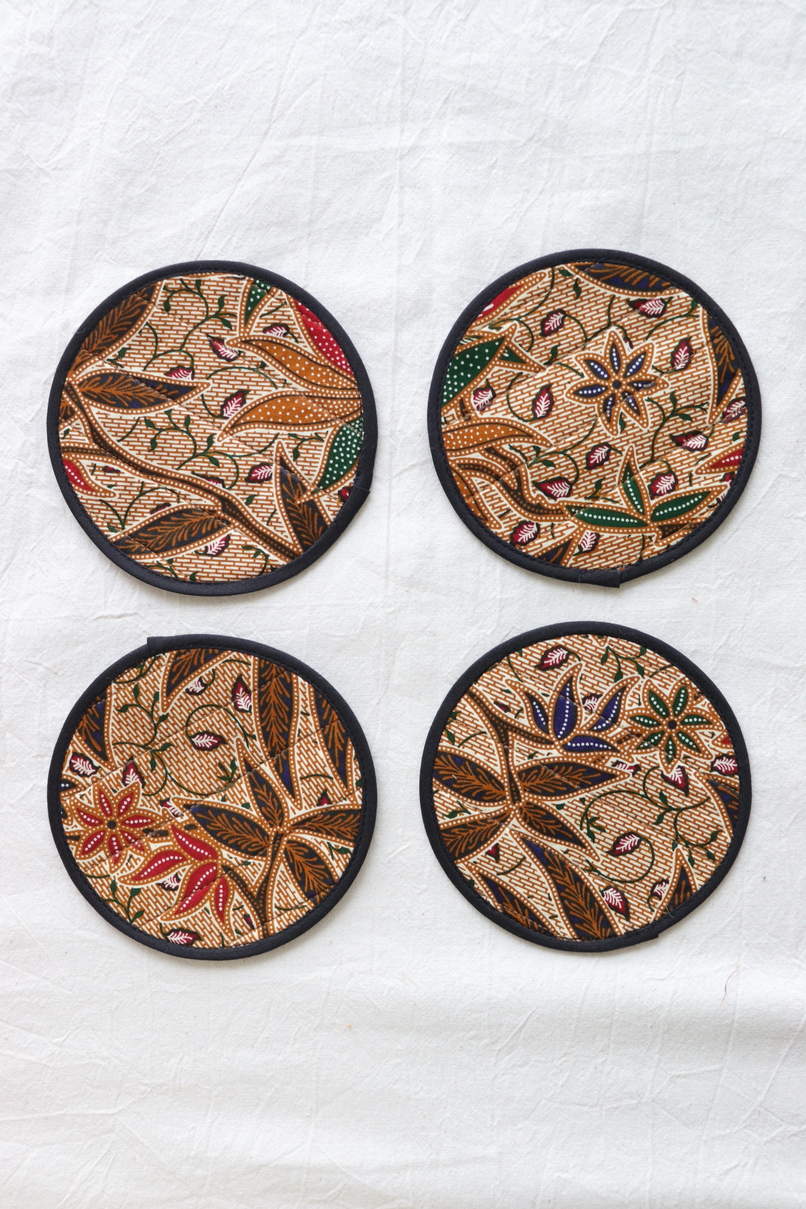 Batik Coaster - Cafe Au Lait ( Set of 4 )