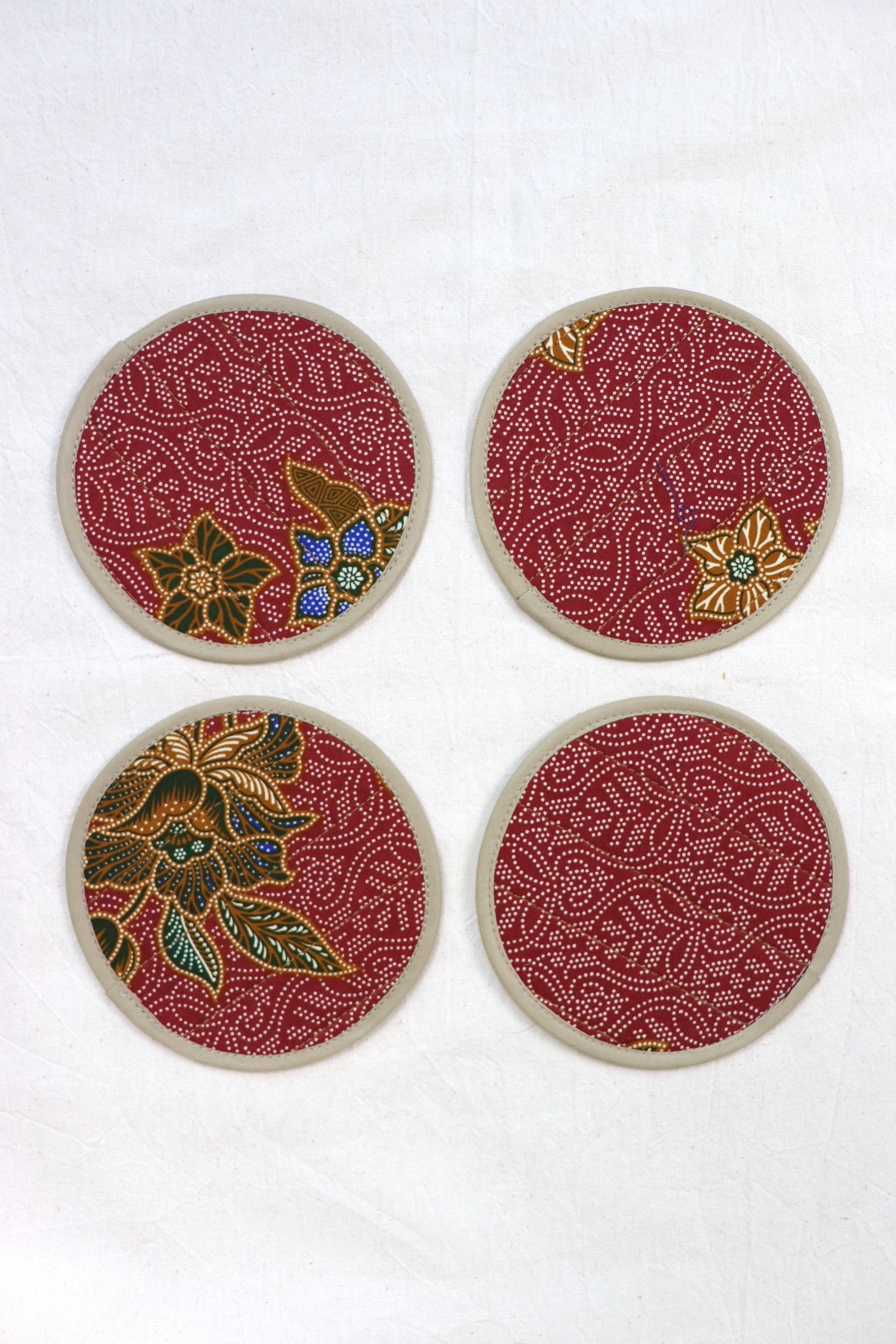 Batik Coaster - Appletini ( Set of 4 )