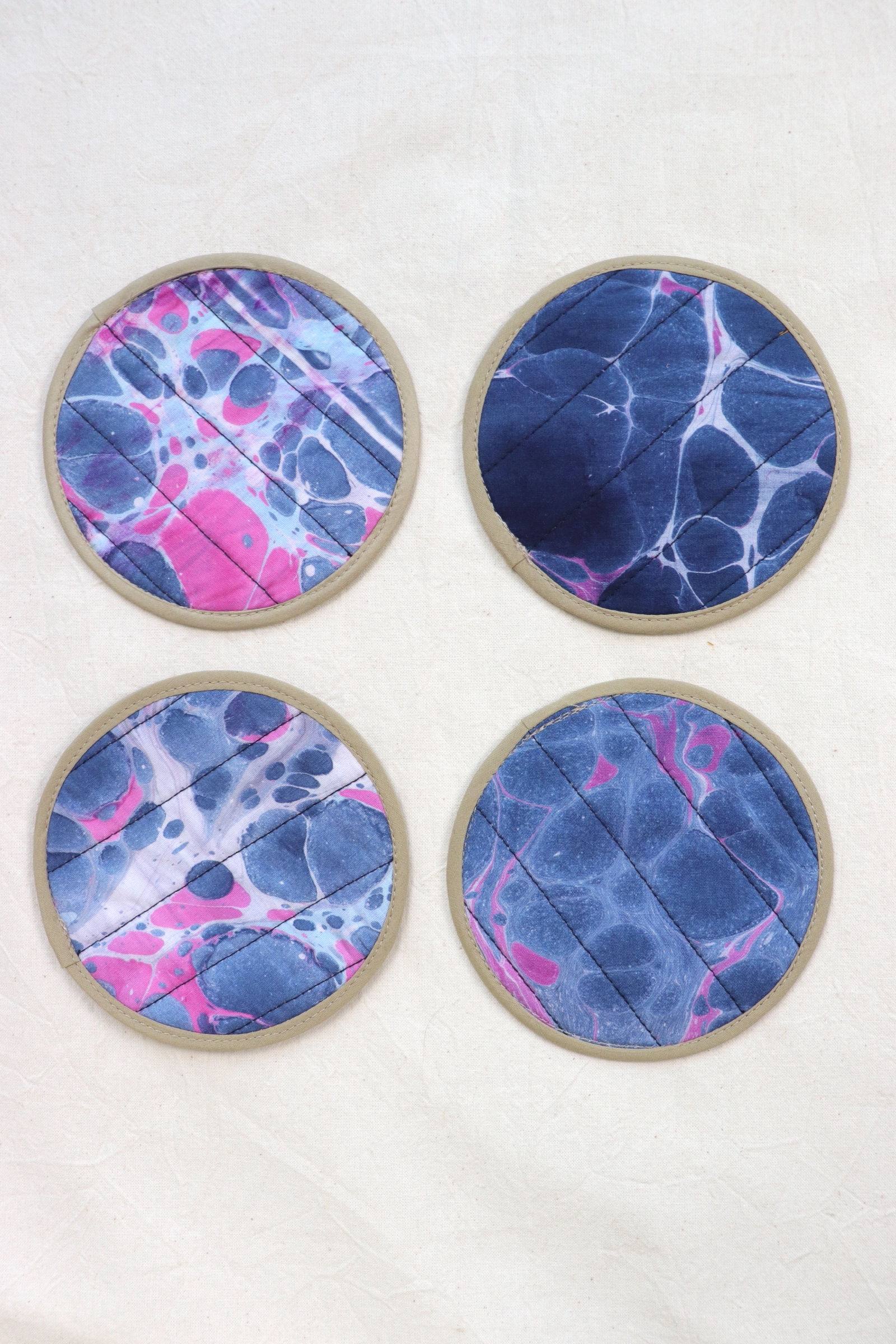 Batik Coaster - Berry Bliss ( Set of 4 )