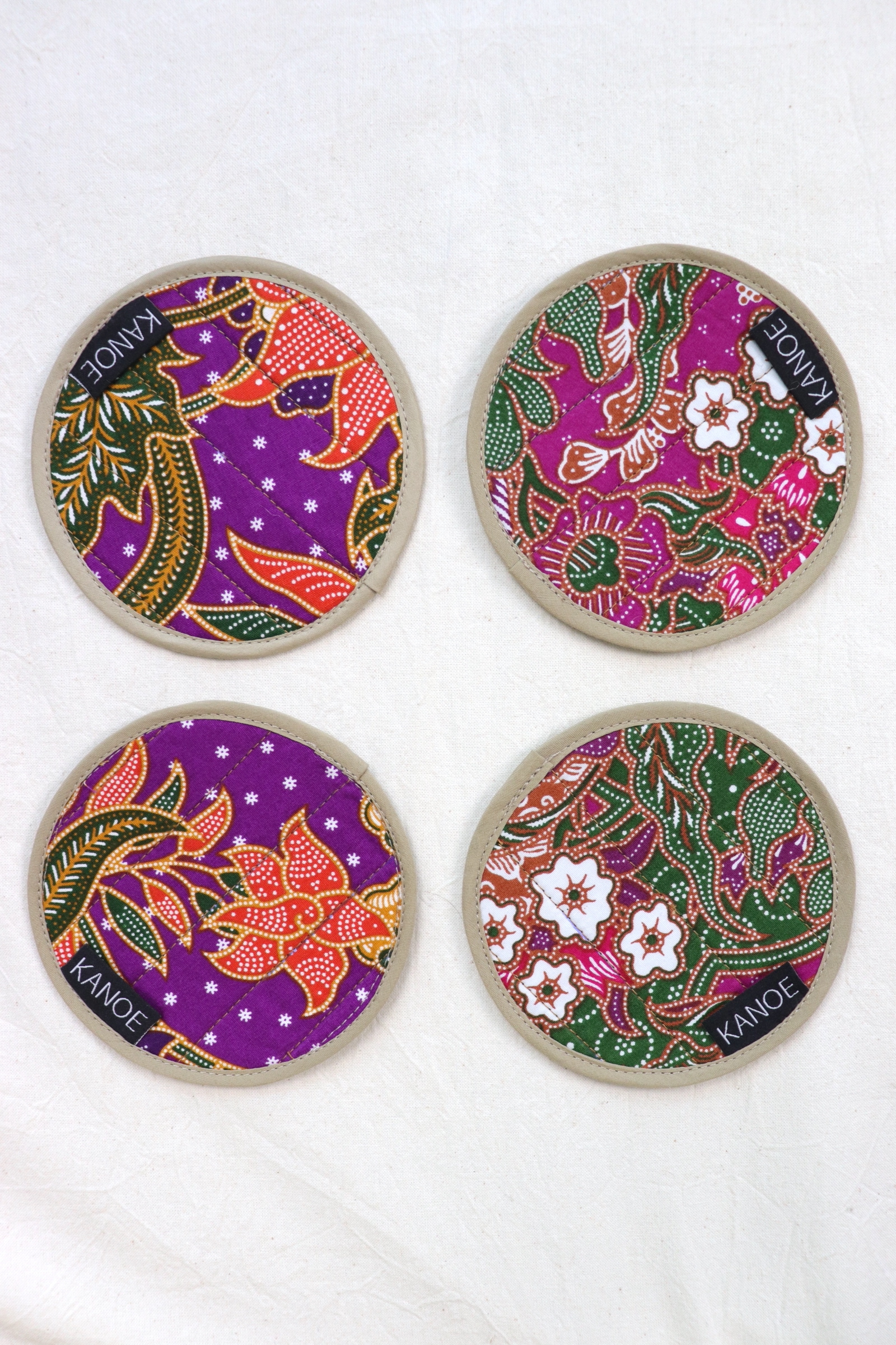 Batik Coaster - Berry Bliss ( Set of 4 )