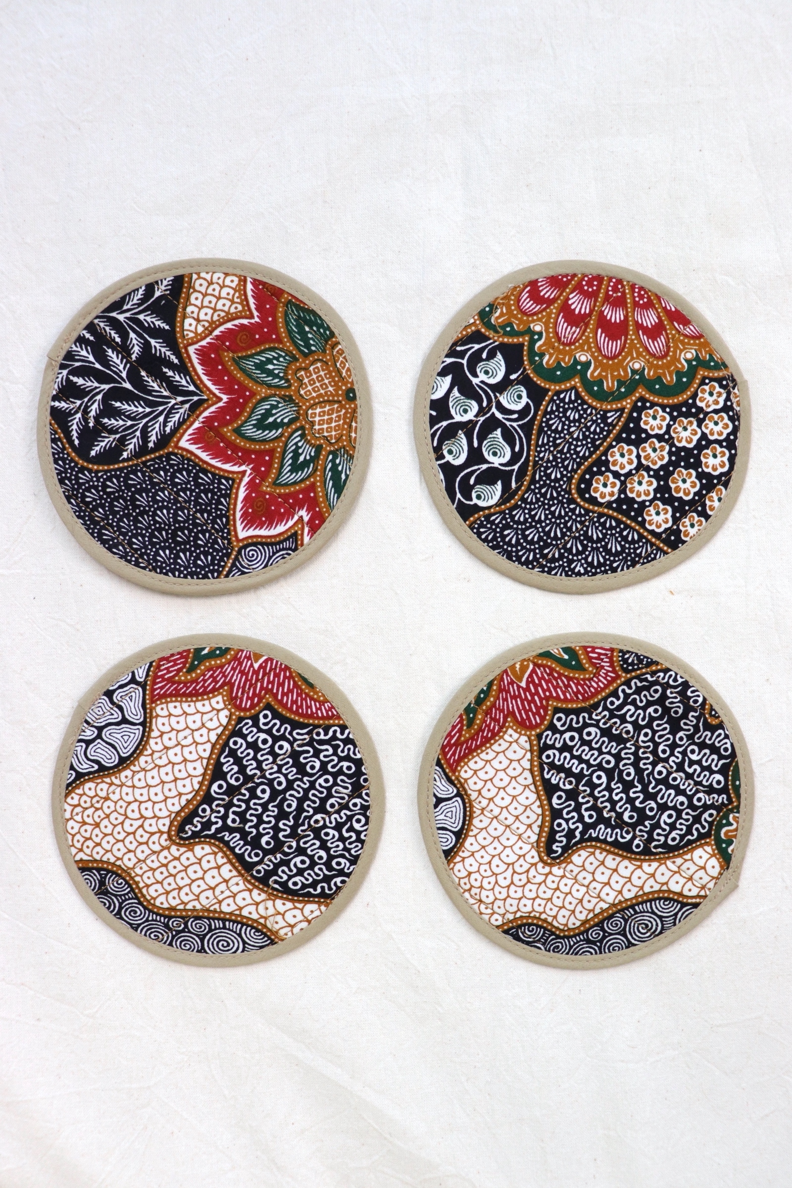 Batik Coaster - Espresso ( Set of 4 )