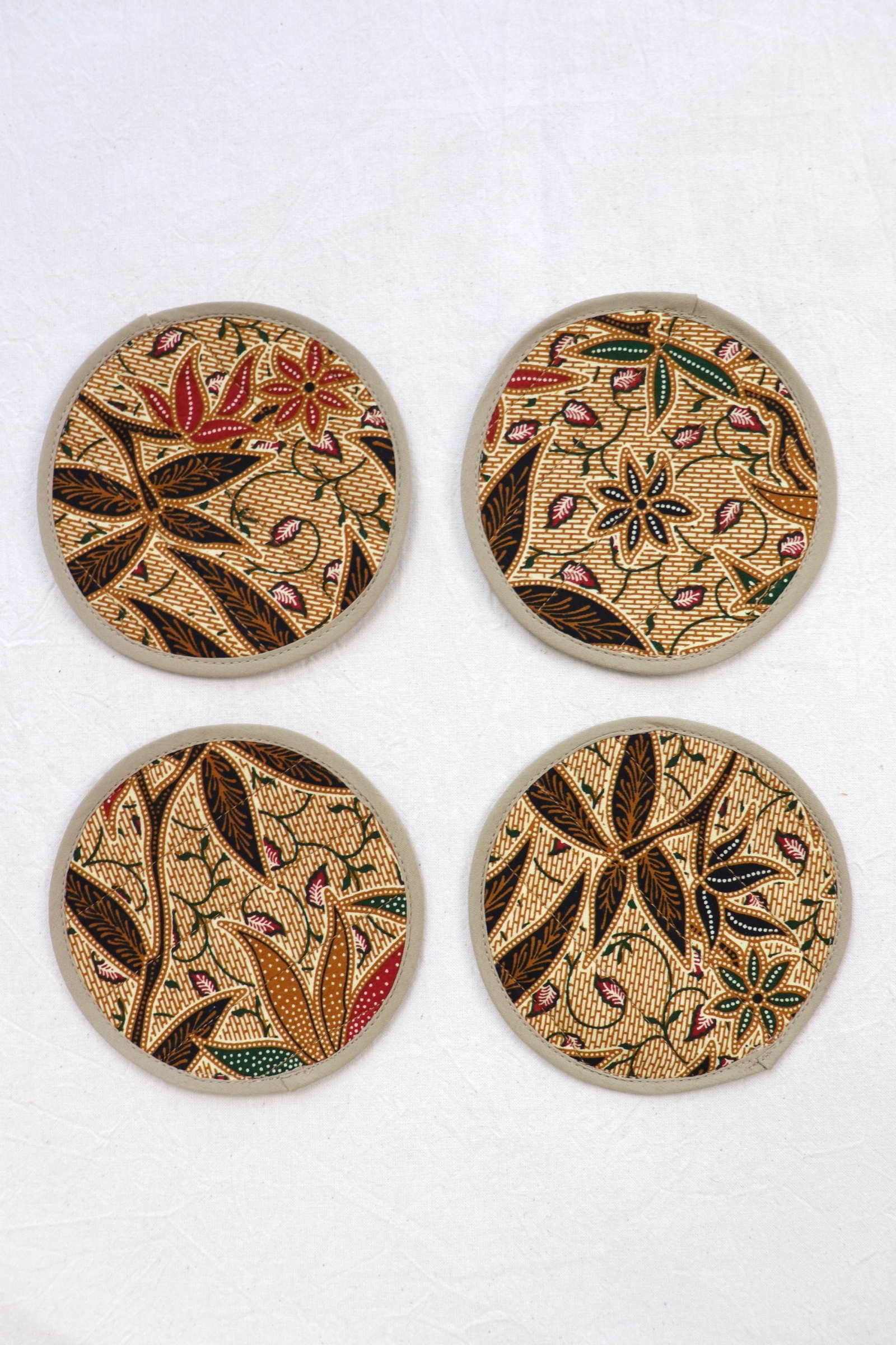 Batik Coaster - Espresso ( Set of 4 )