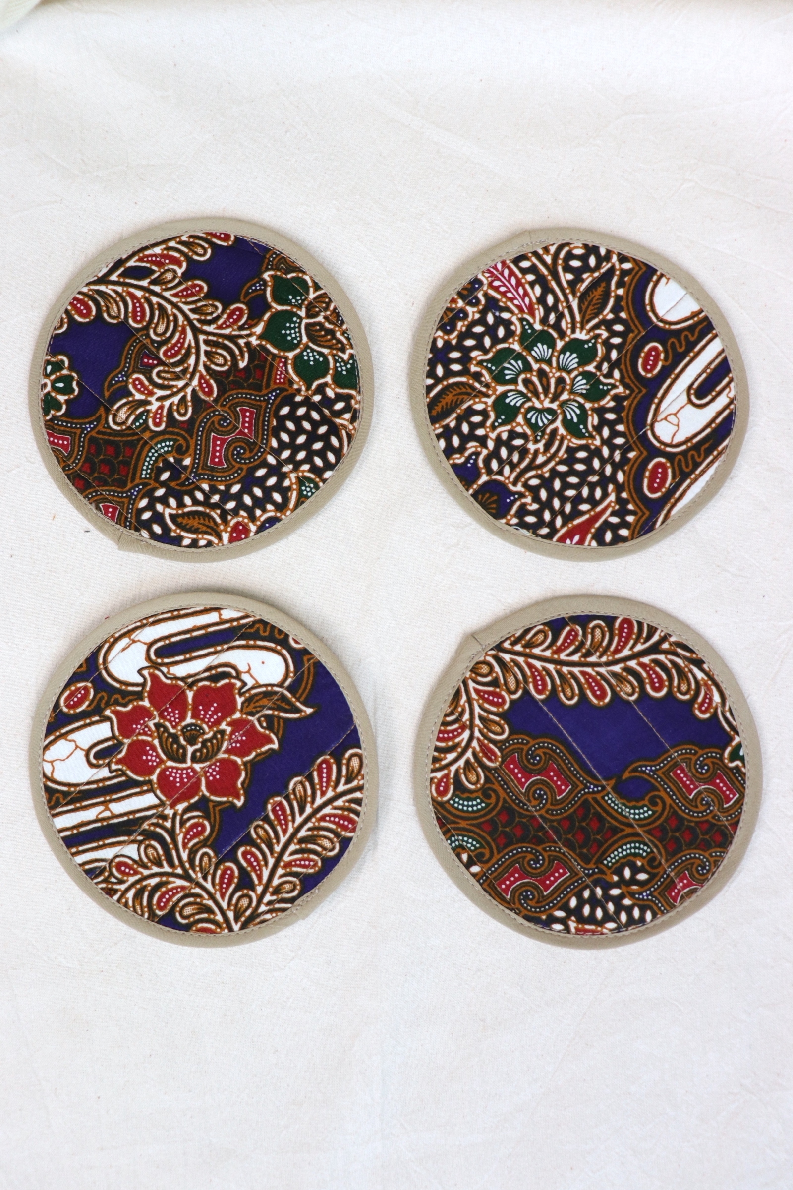 Batik Coaster - Blossom ( Set of 4 )