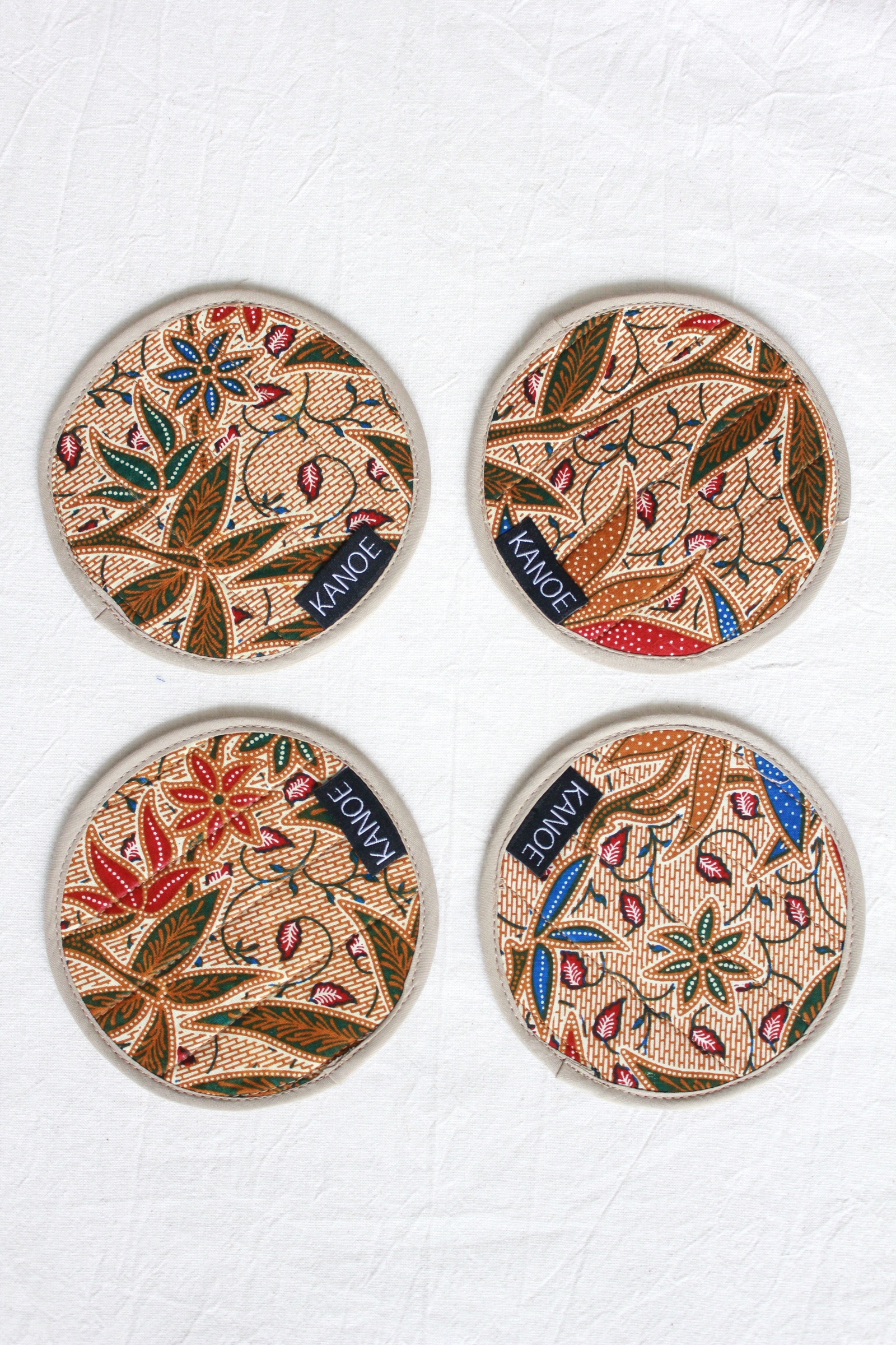 Batik Coaster - Rafflesia Bloom ( Set of 4 )