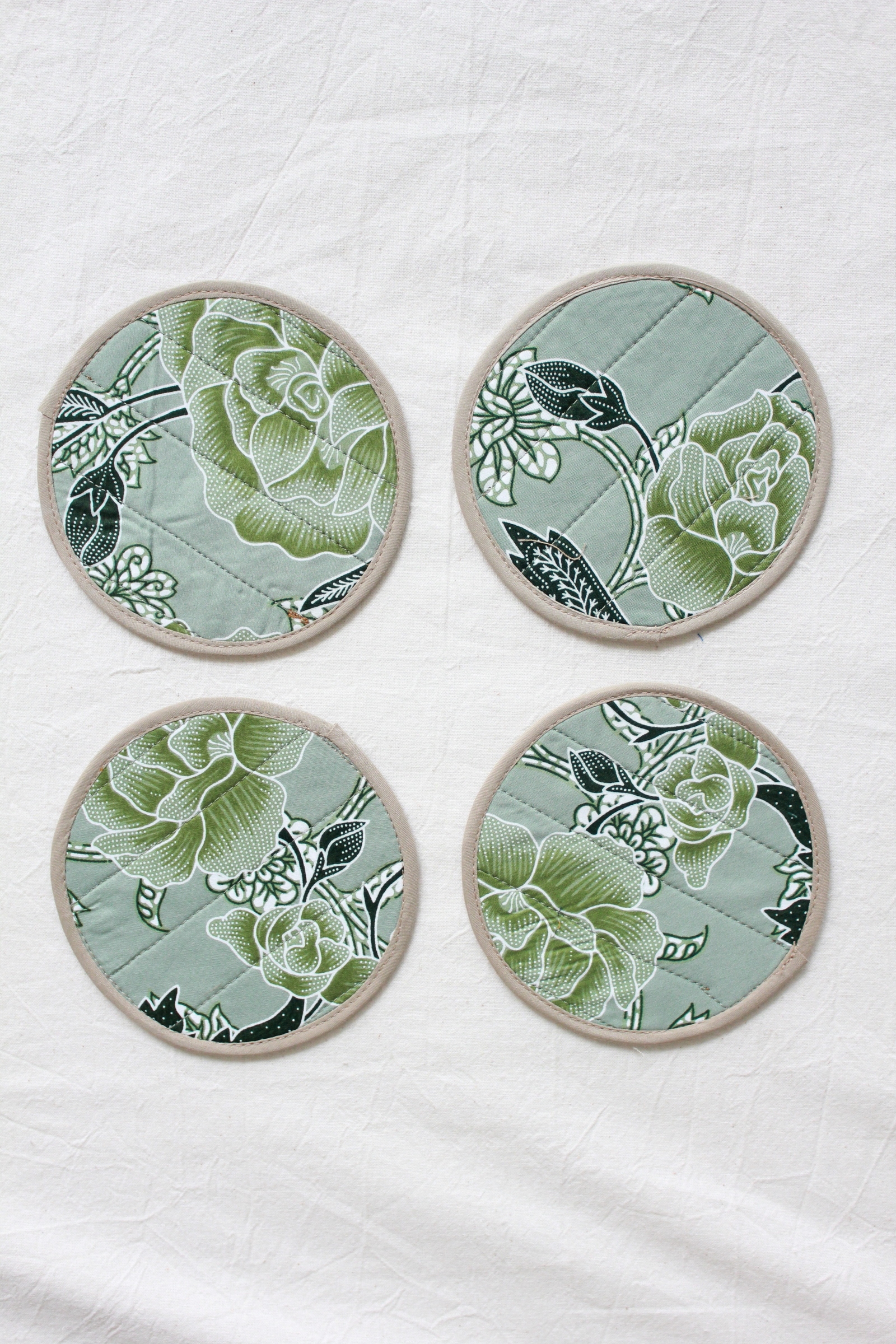 Batik Coaster - Floral Galore ( Set of 4 )