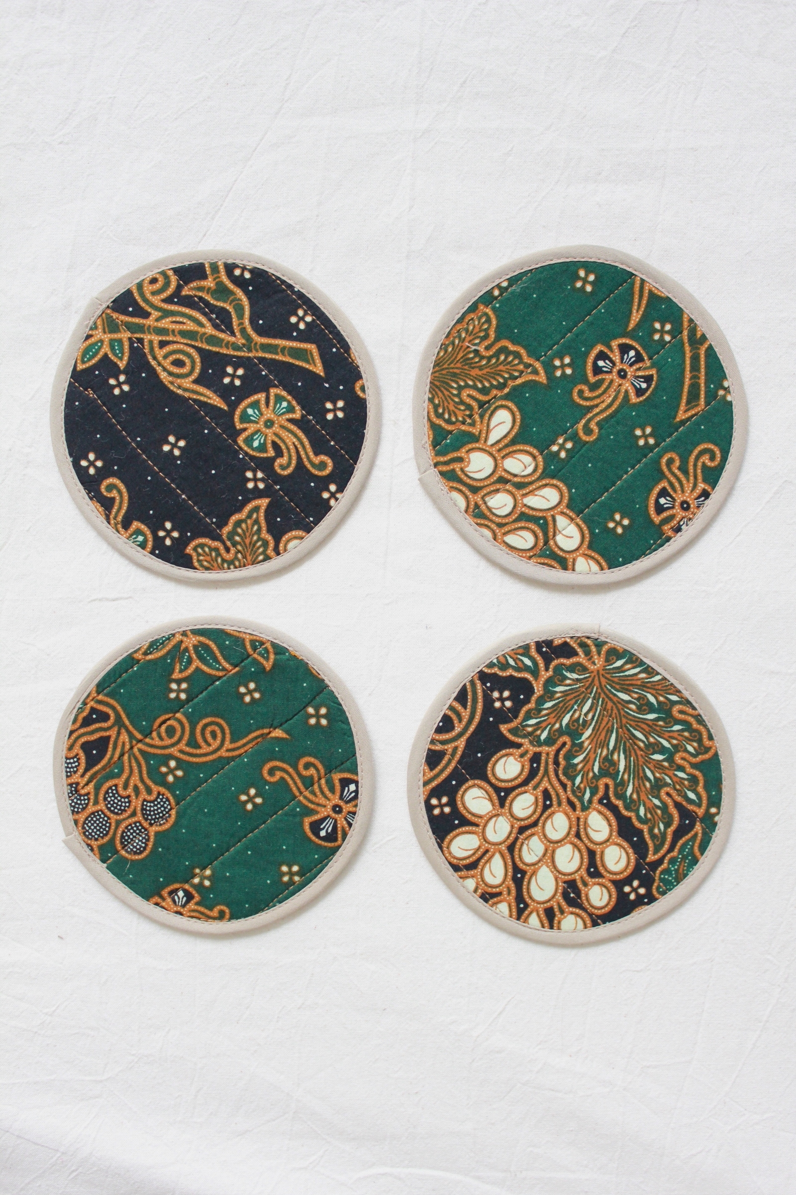Batik Coaster - Floral Galore ( Set of 4 )
