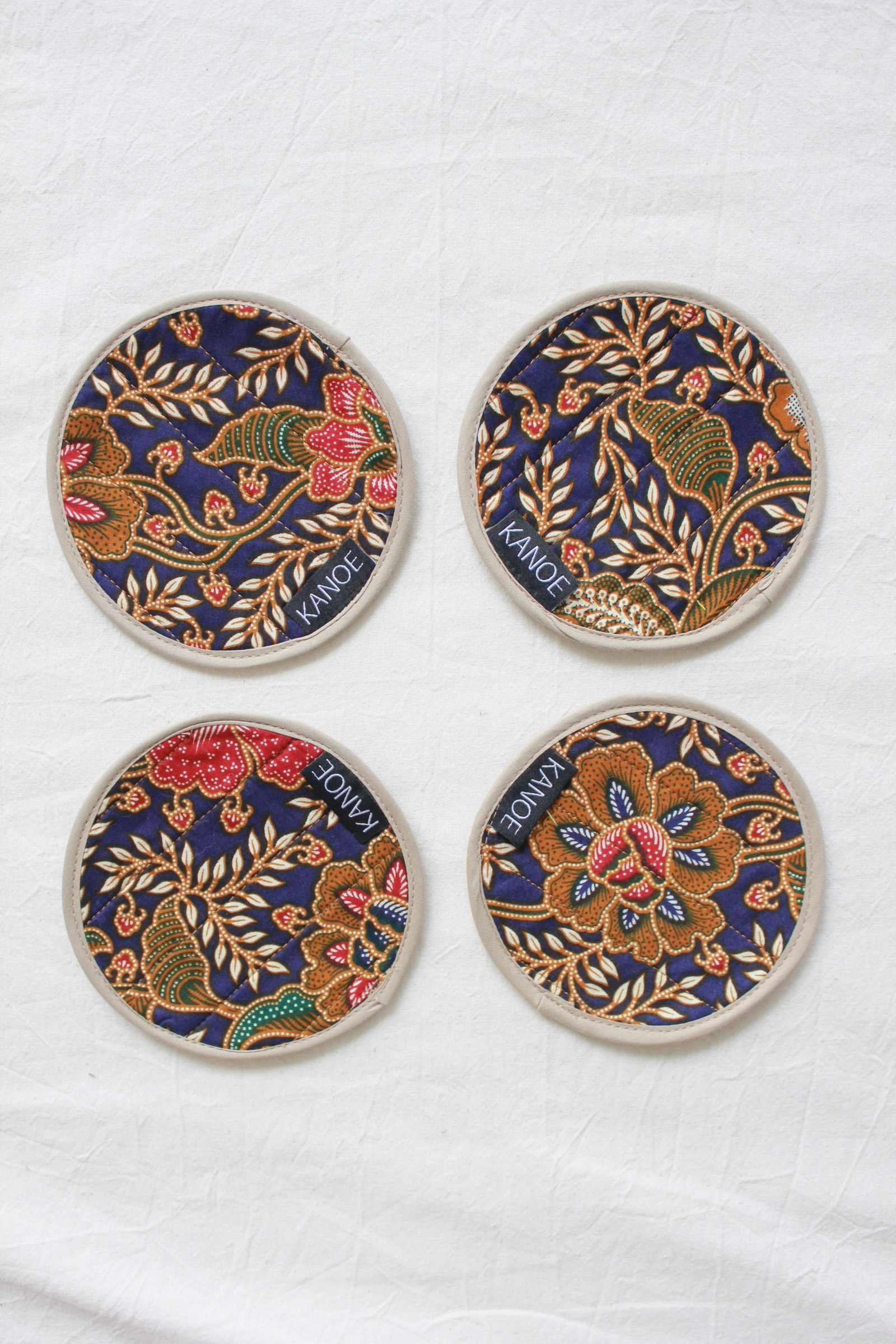 Batik Coaster - Blue Lagoon ( Set of 4 )