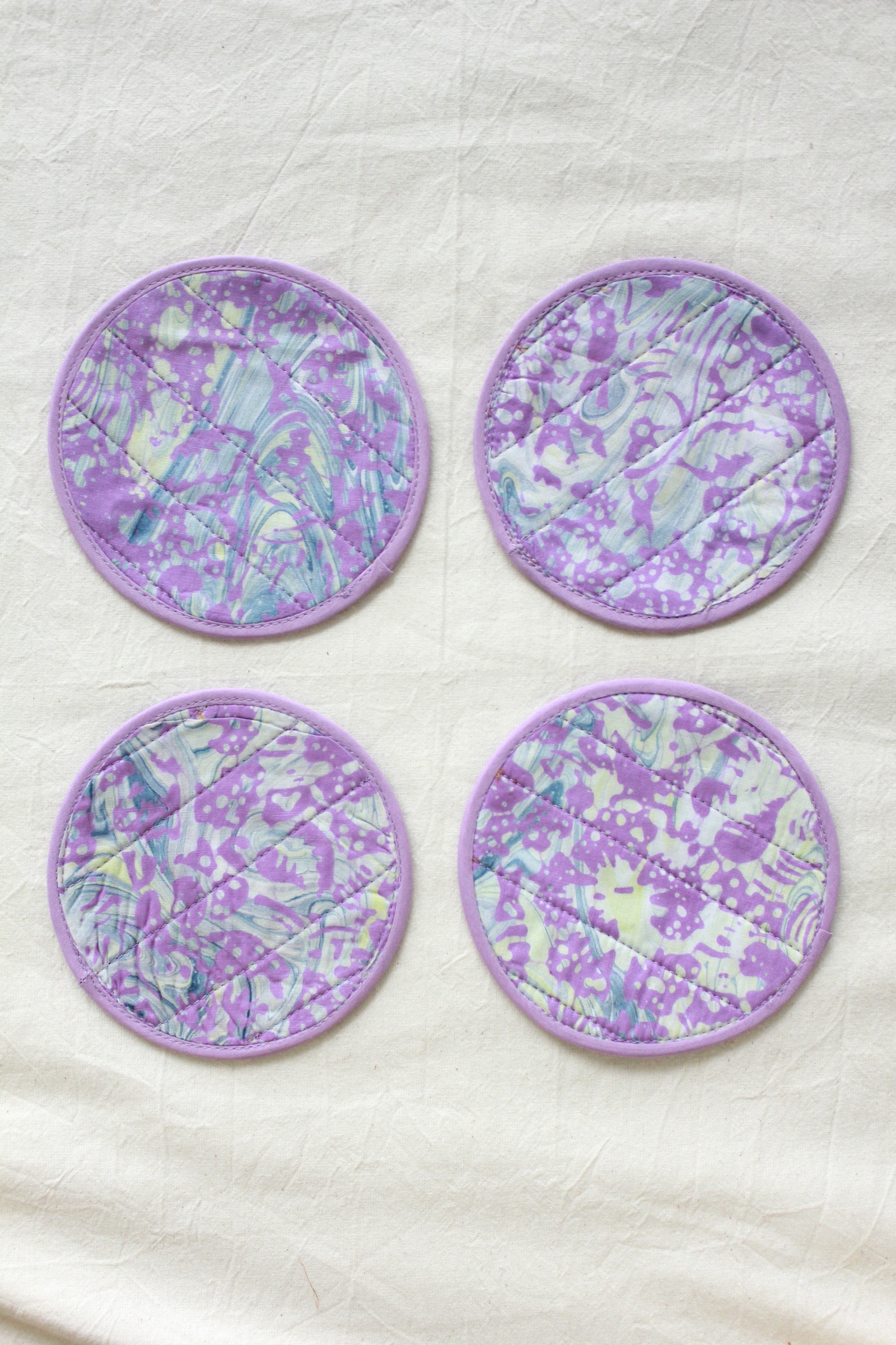 Batik Coaster - Heaven Berry ( Set of 4 )