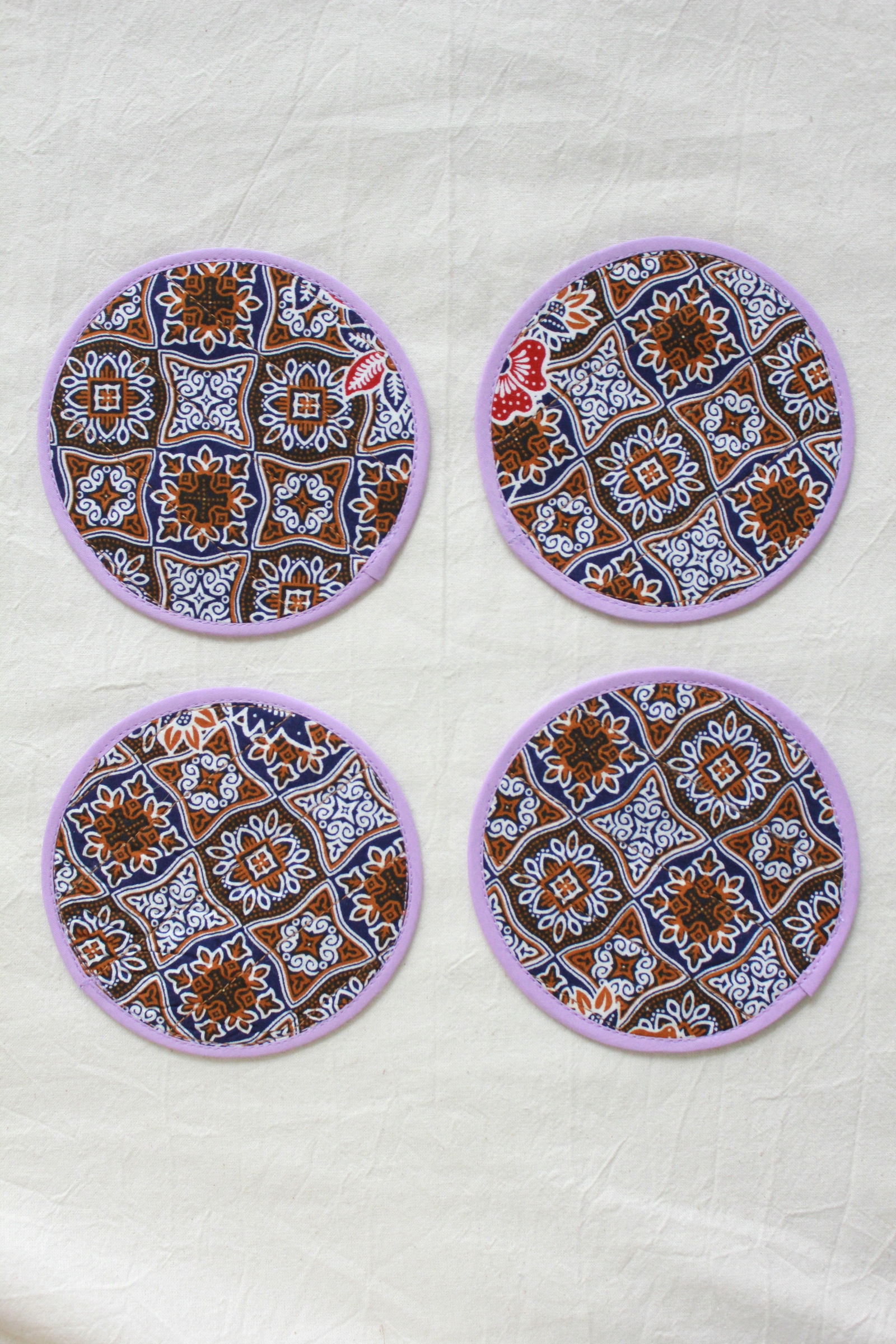 Batik Coaster - Heaven Berry ( Set of 4 )