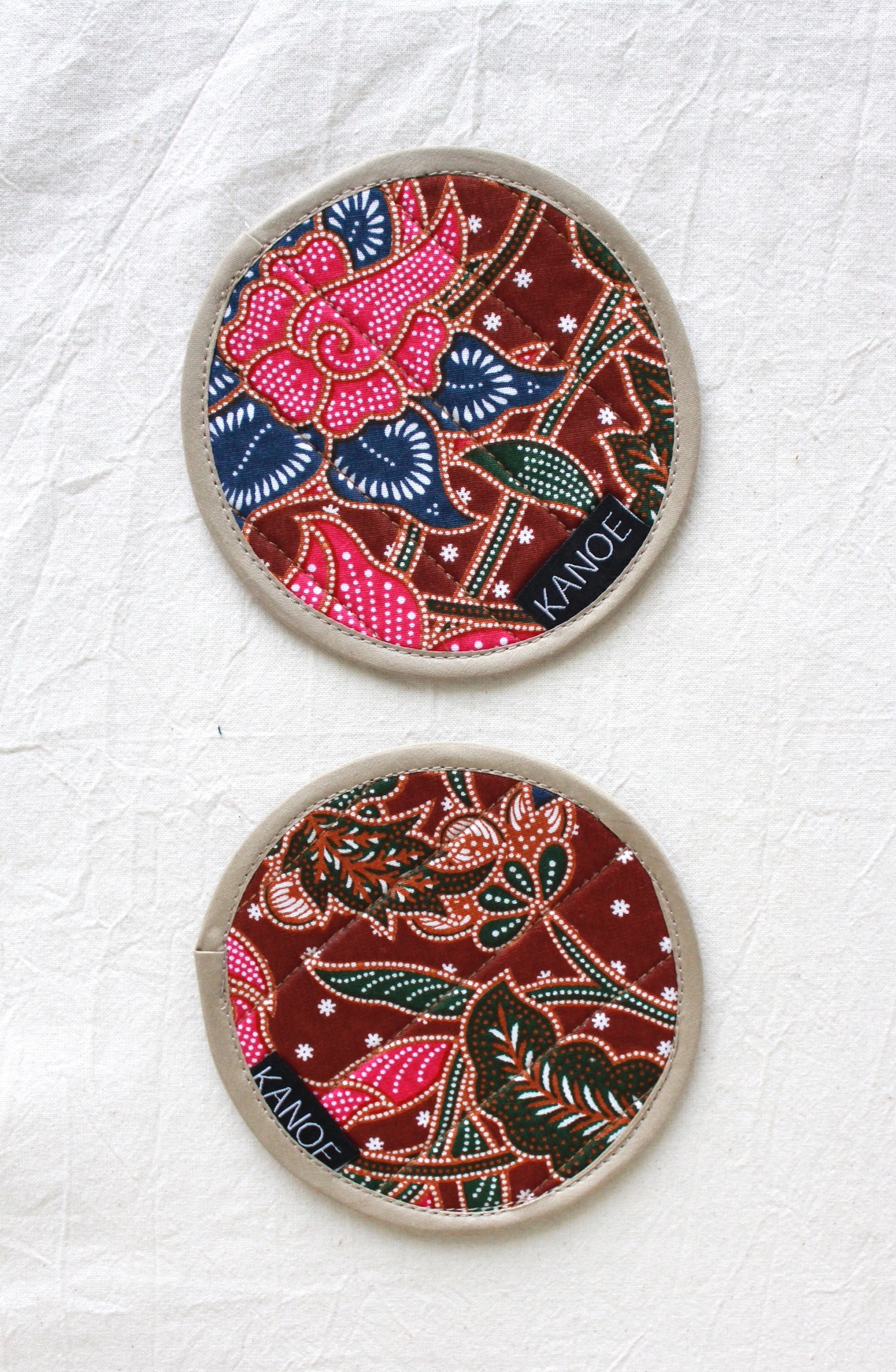 Batik Coaster - Milo Ais ( Set of 2 )