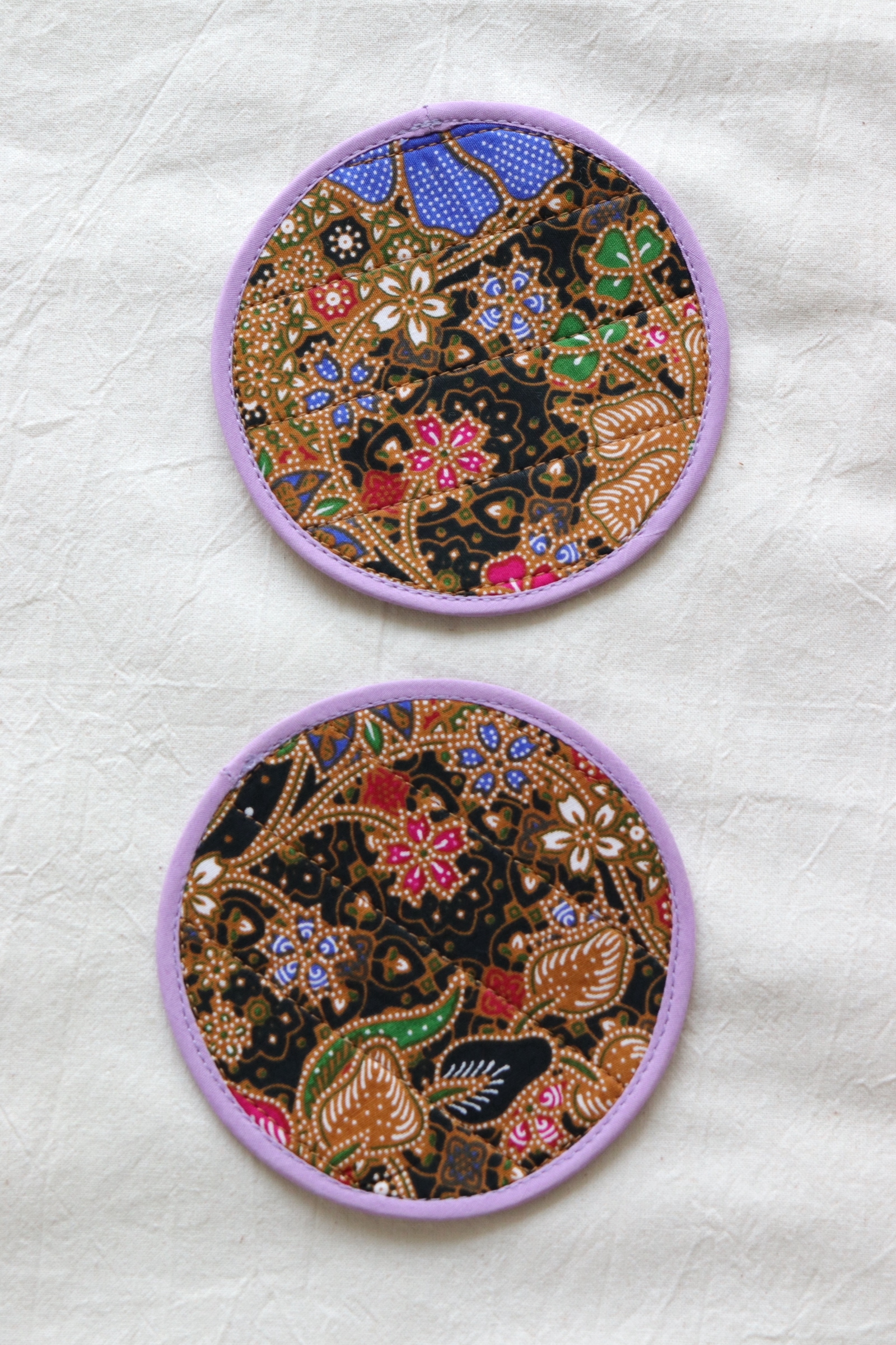 Batik Coaster - Coffee Latte ( Set of 2 )
