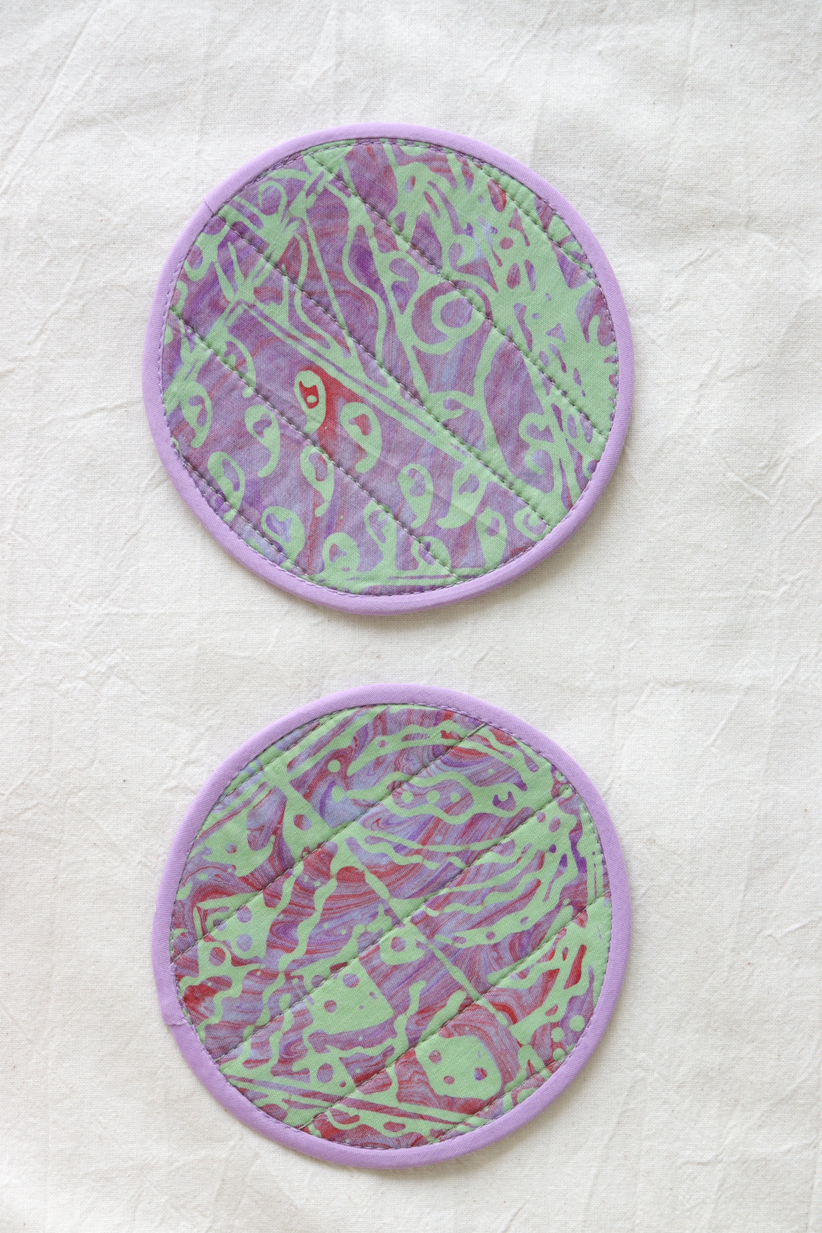 Batik Coaster - Grape Fizz ( Set of 2 )