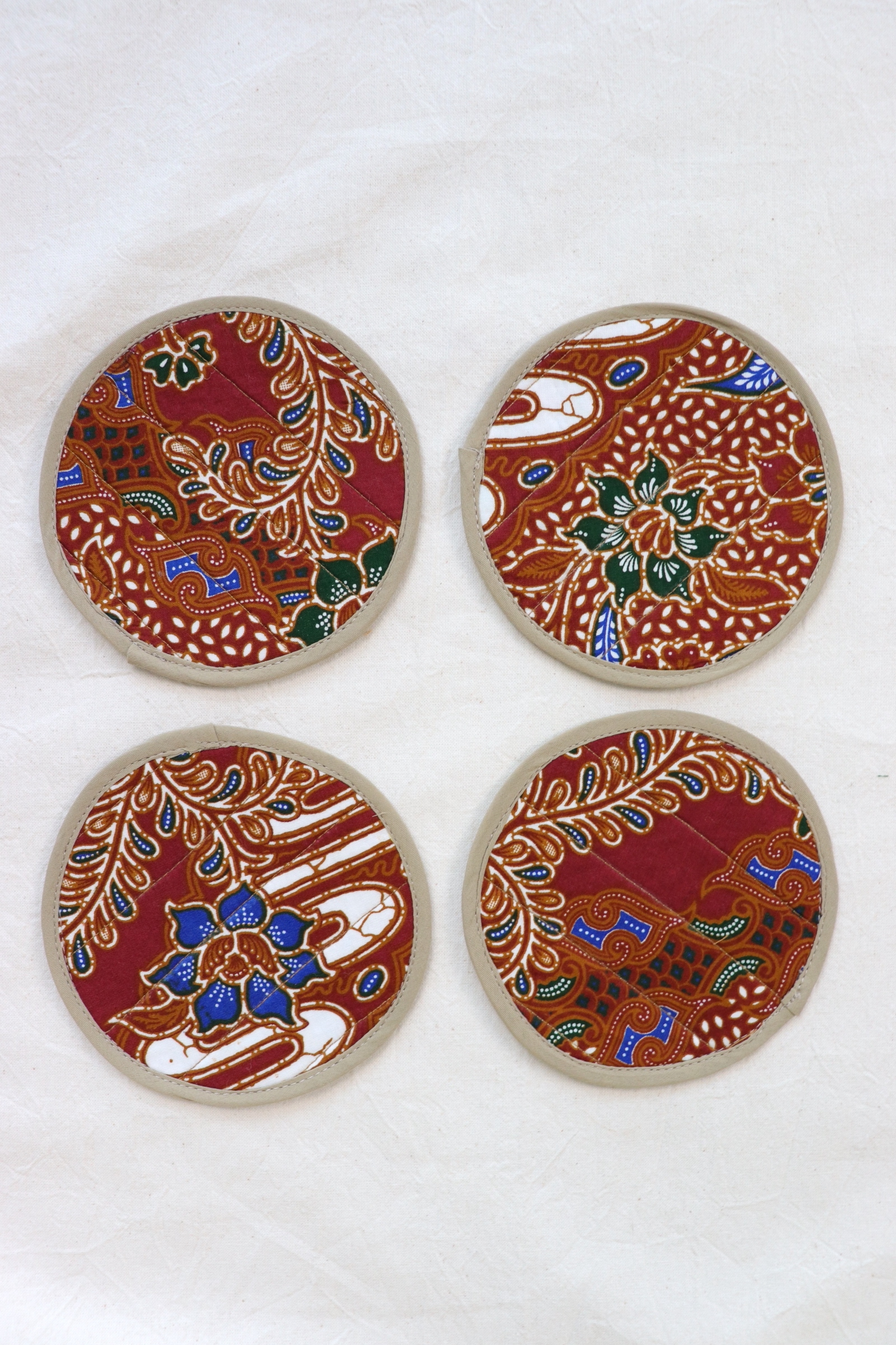 Batik Coaster - Soda Lemon ( Set of 4 )