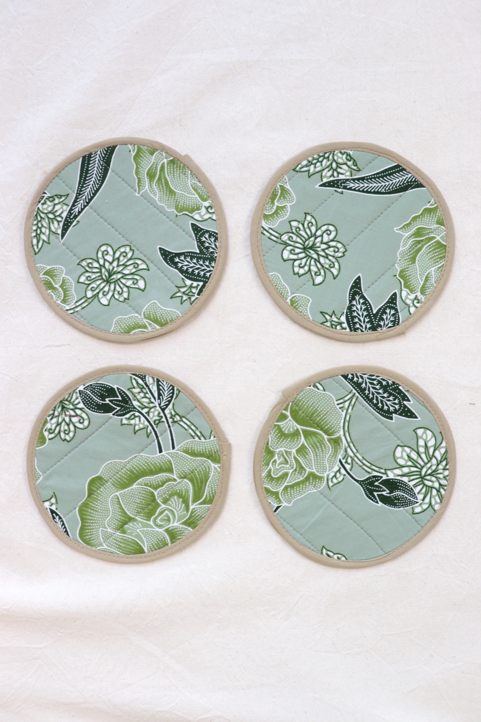 Batik Coaster - Warm Autumn ( Set of 4 )