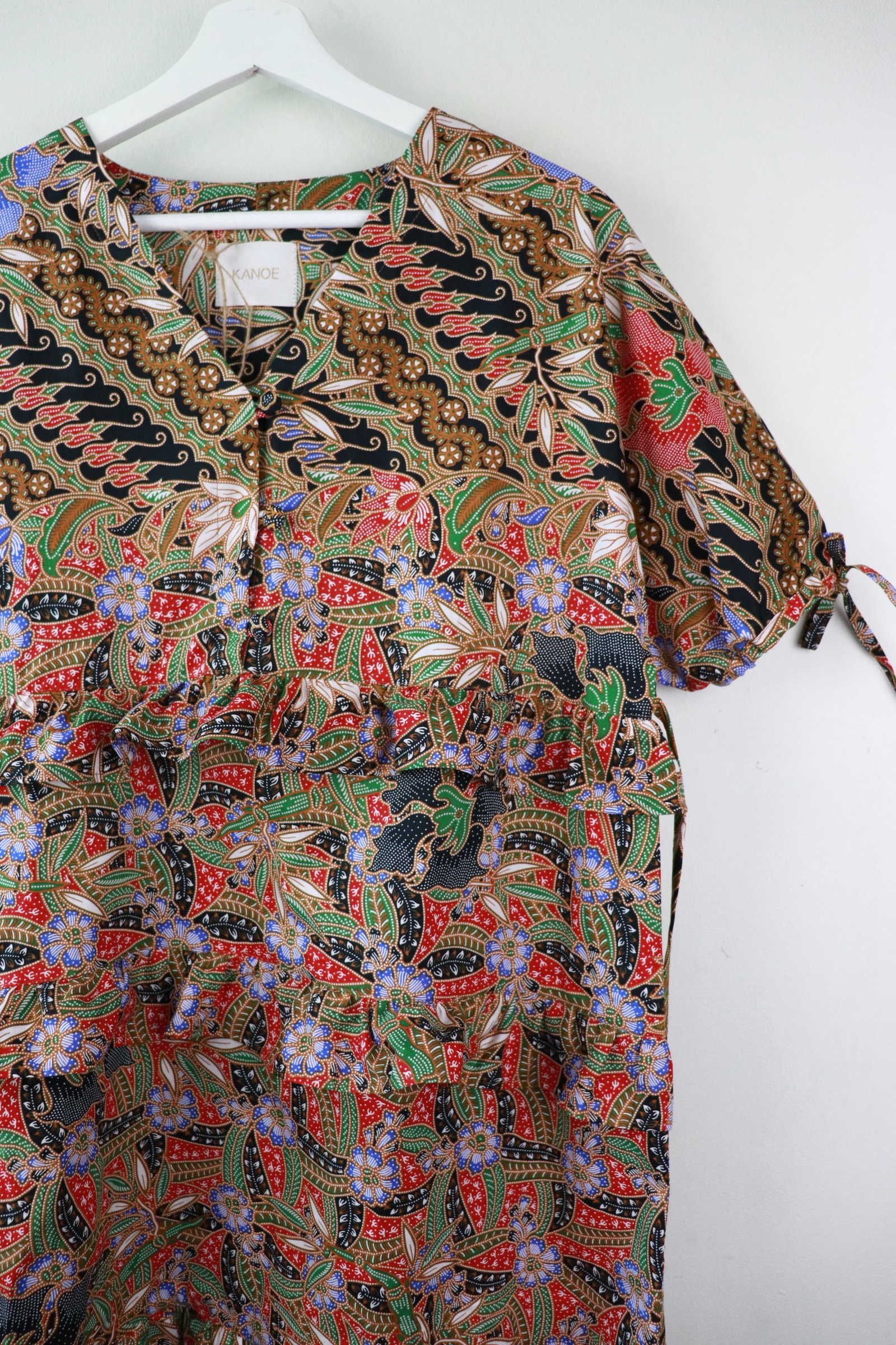 Batik Frill Dress - Pansy