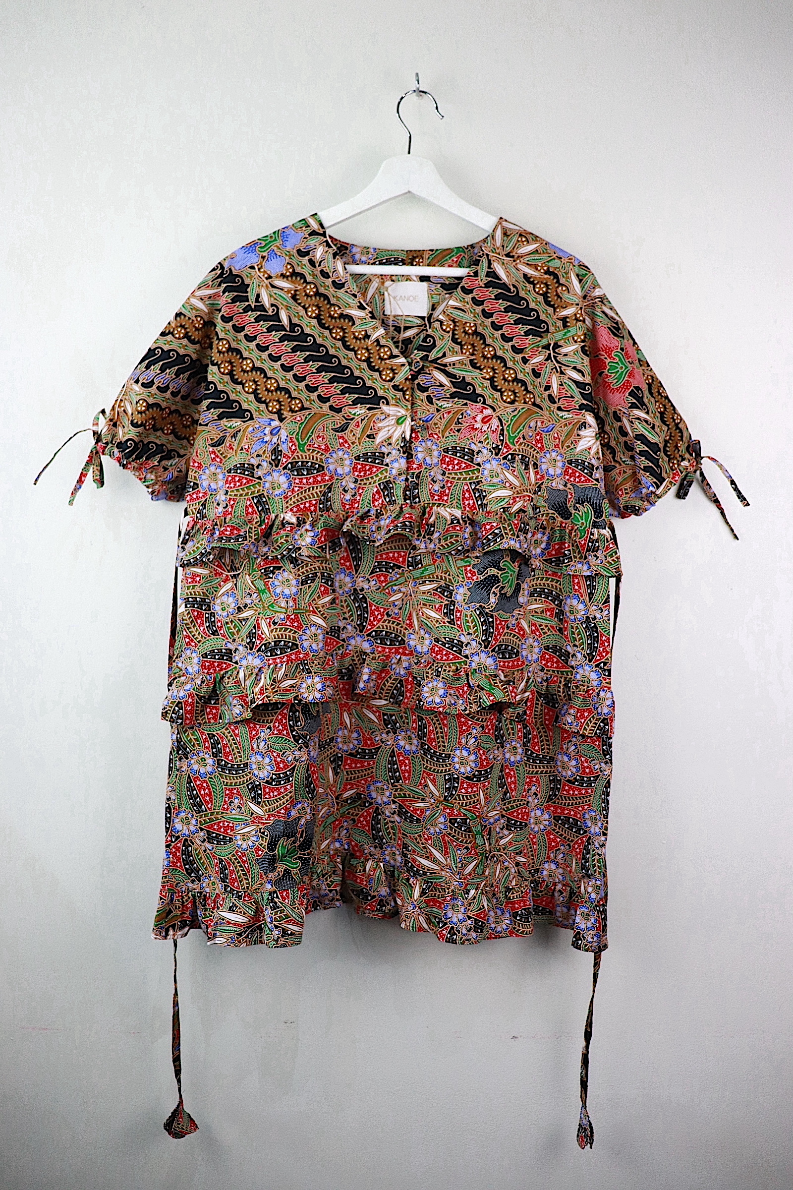 Batik Frill Dress - Pansy