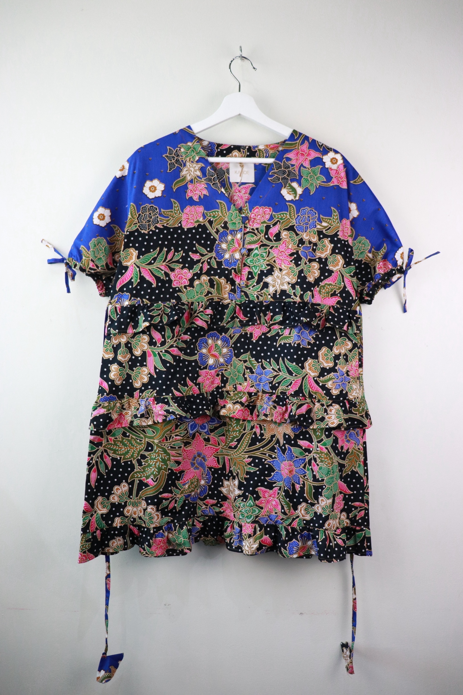 Batik Frill Dress - Morning Glory