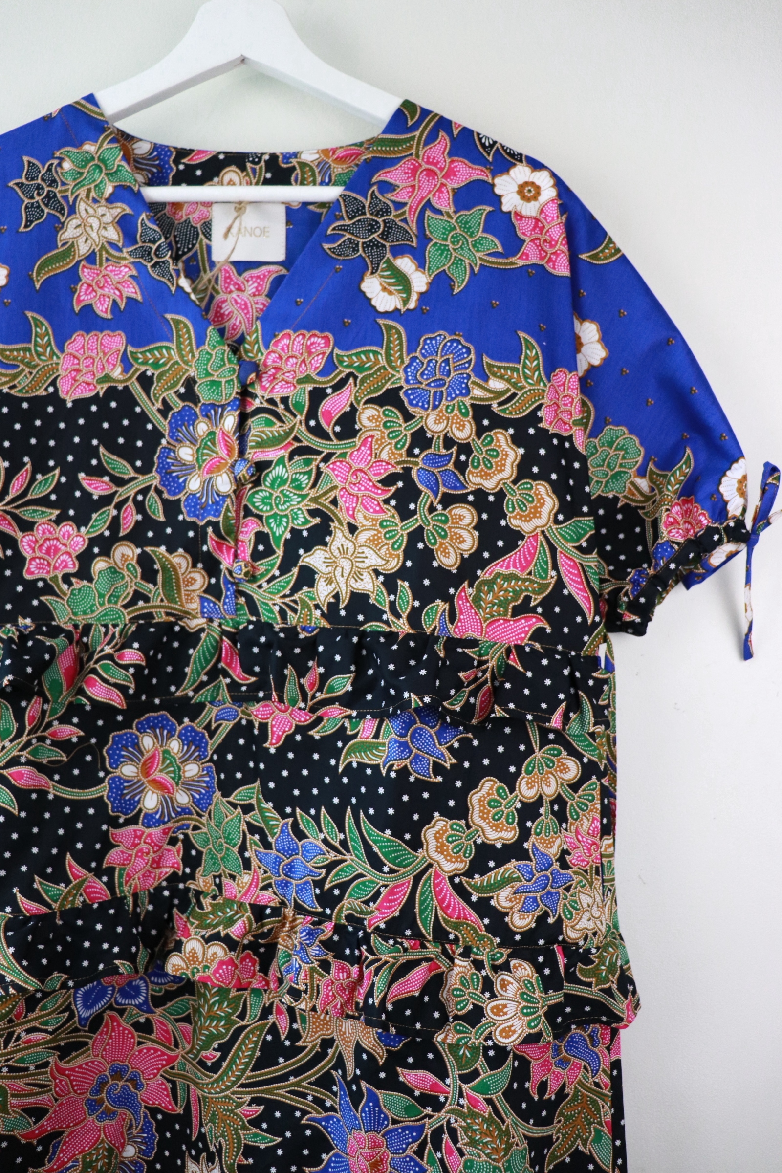 Batik Frill Dress - Morning Glory