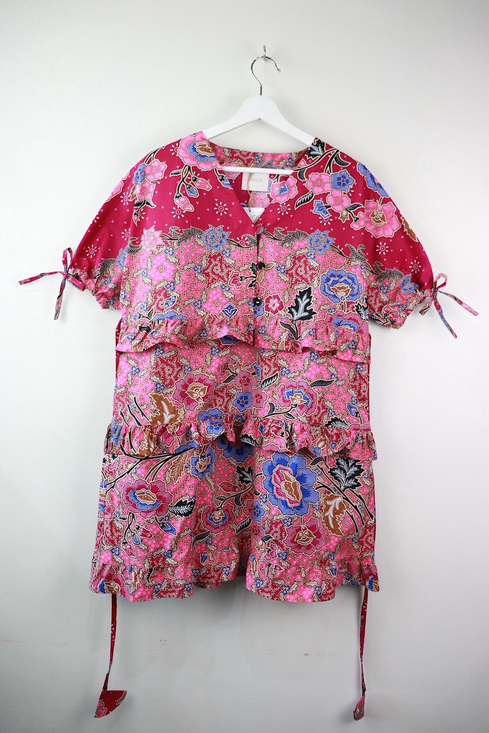 Batik Frill Dress - Calla Lily
