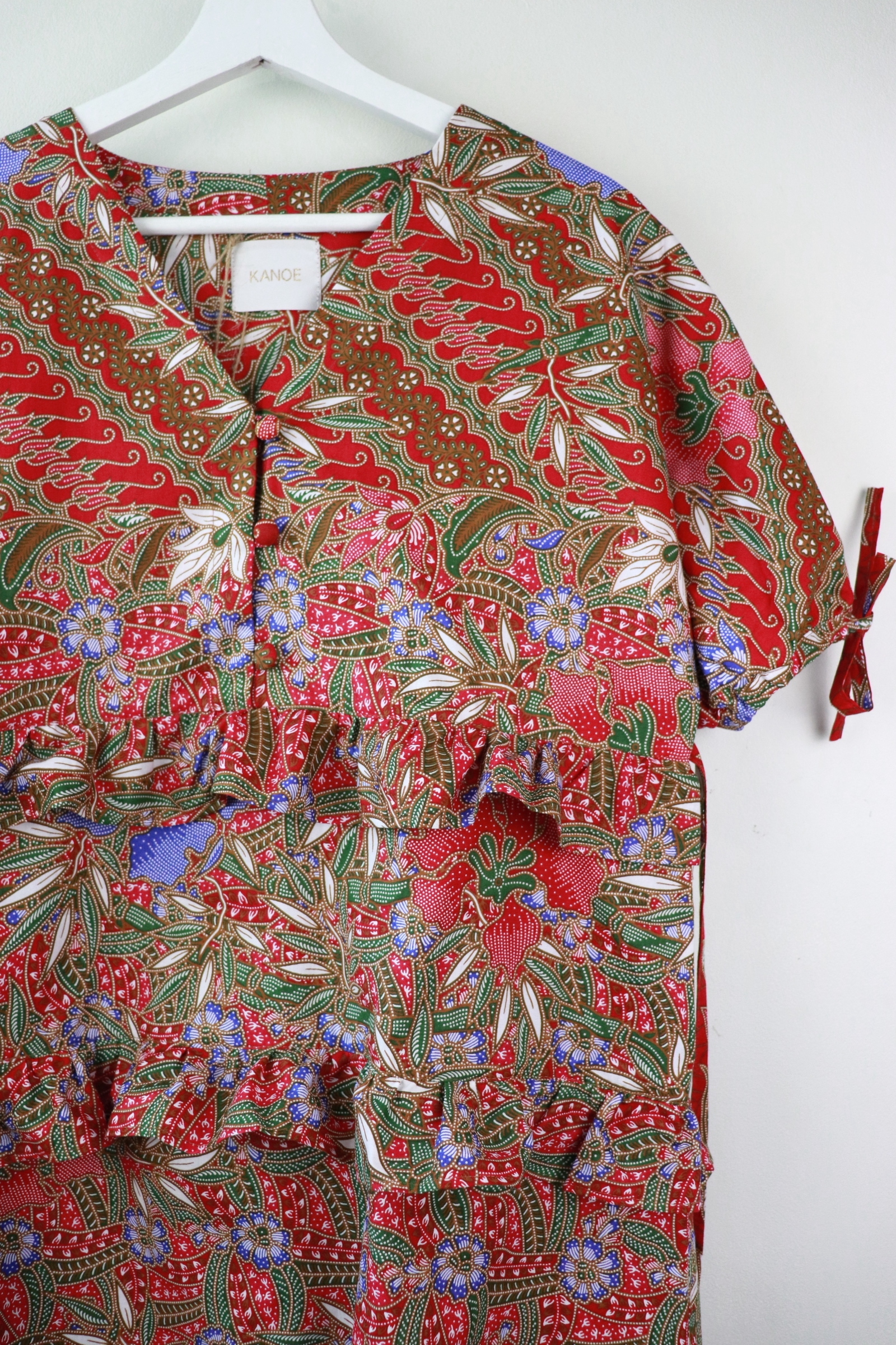Batik Frill Dress - Alstroemeria (Pink)