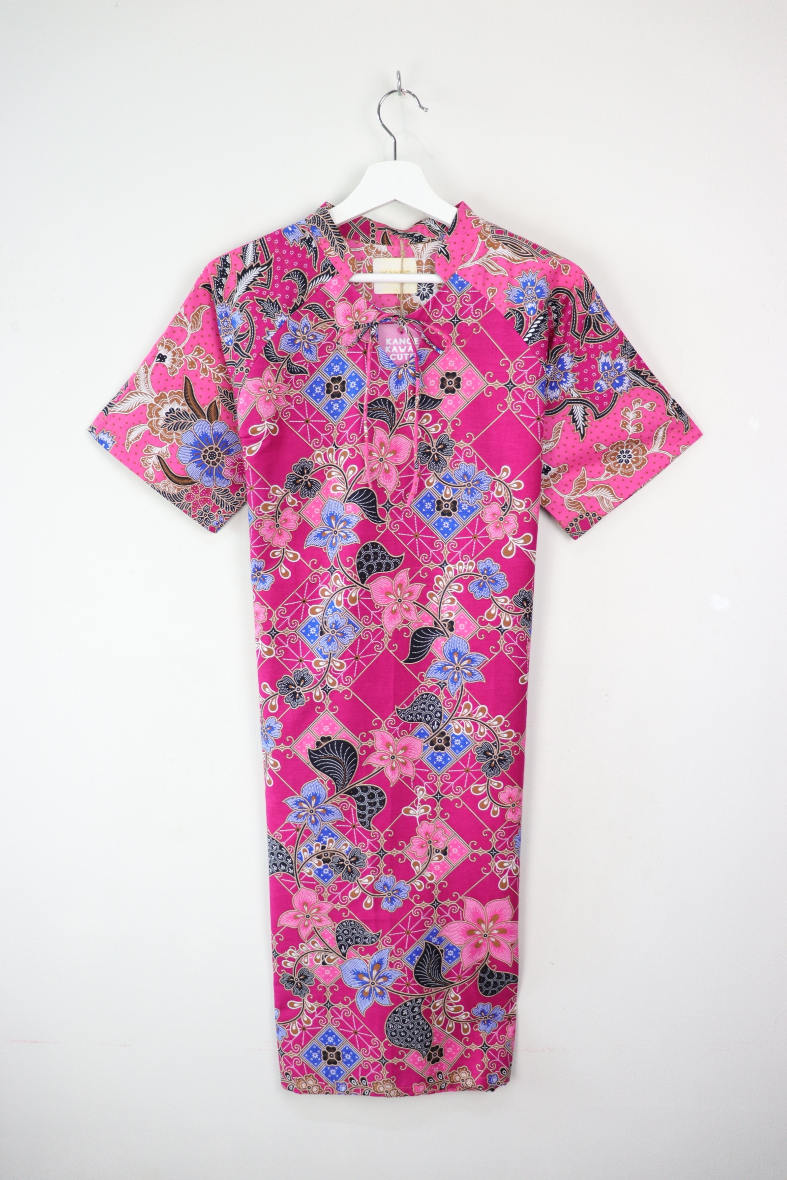 Bunny Heart Qi Pao Long- Madam Fuschia ( m - l )