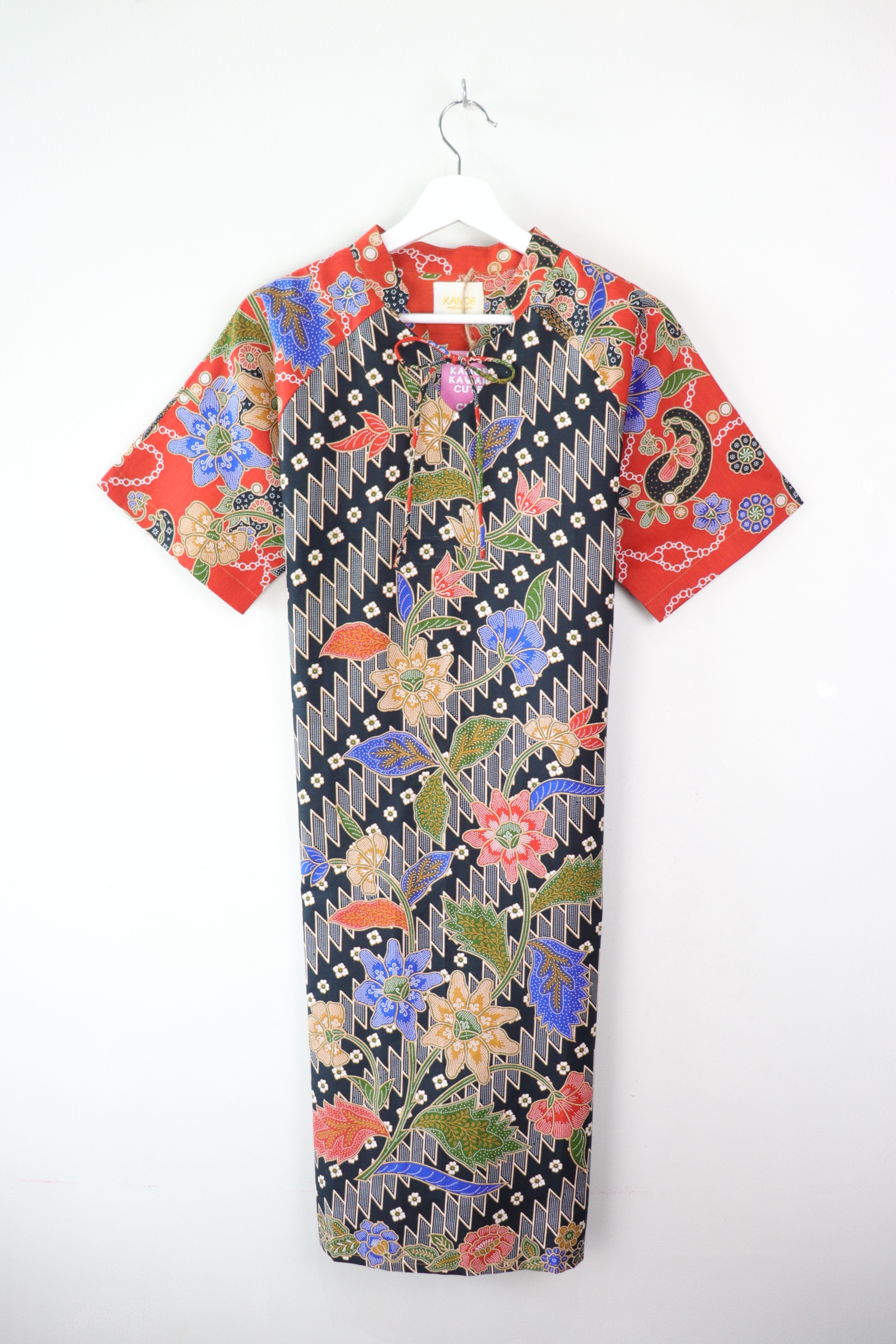 Bunny Heart Qi Pao Long- Madam Orange ( m - l )