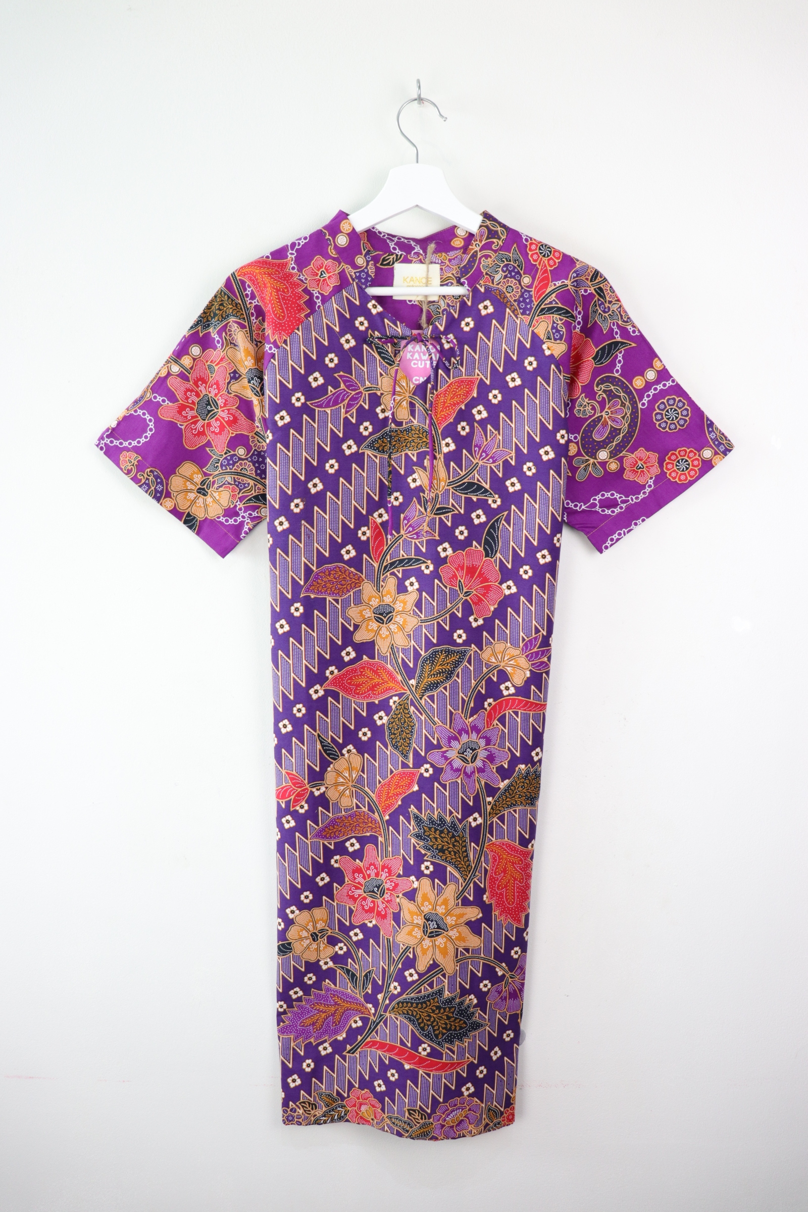 (APS) Bunny Heart Qi Pao Long - Madam Fuchsia ( m - l )