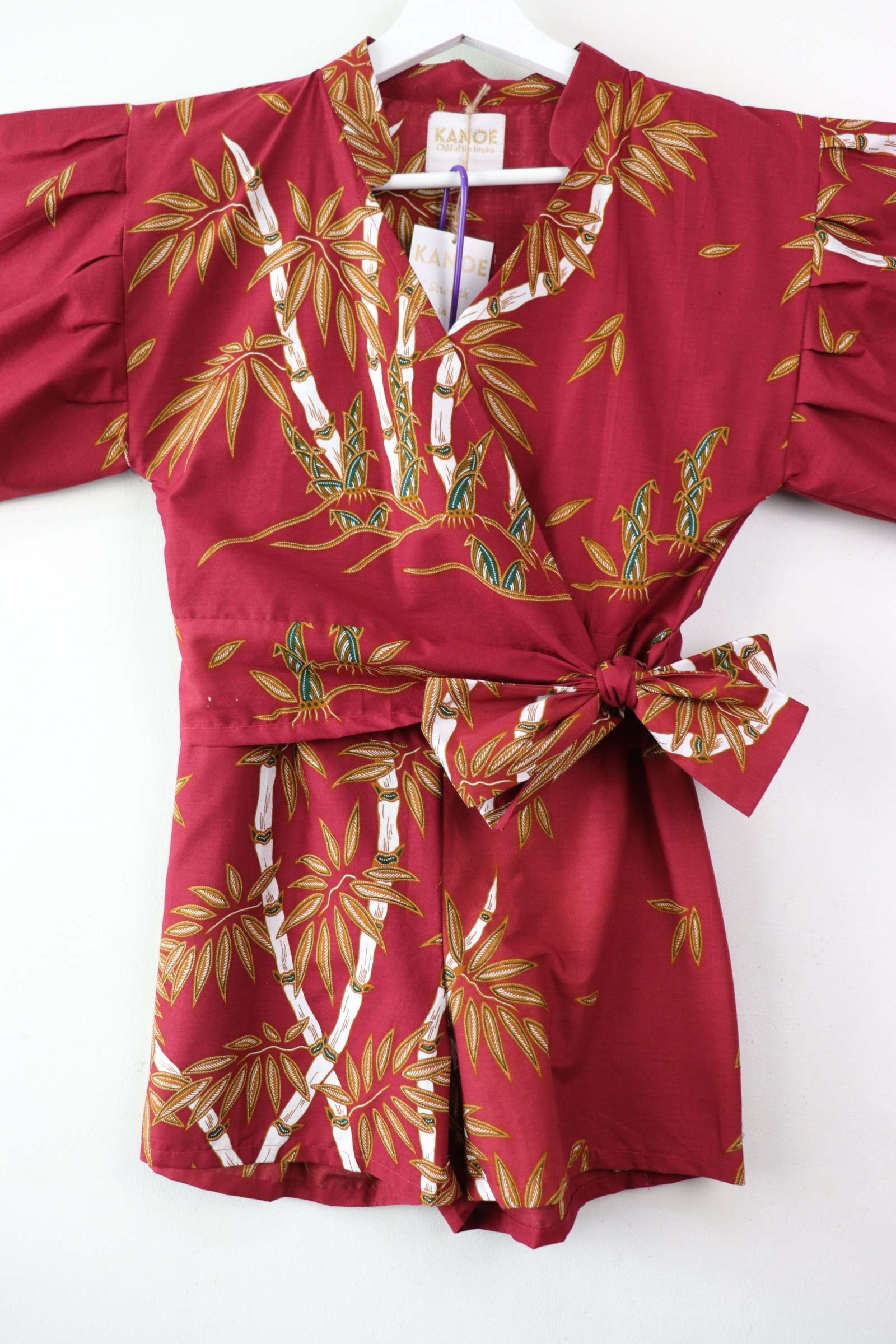 Cutie Wrap Matching Set - Fiiery Rose