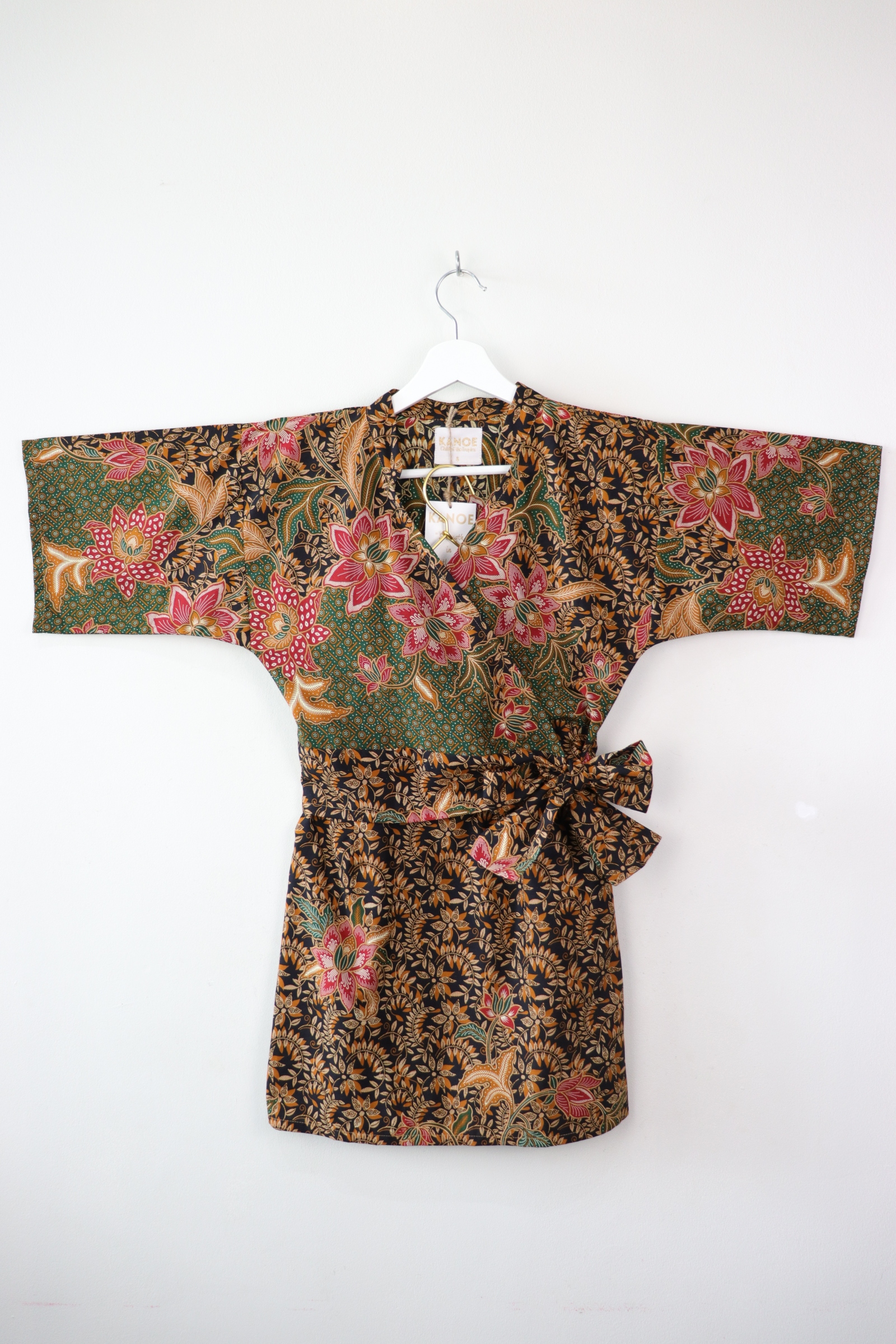 Kimono Wrap Matching Set - Oolong Tropics (S/M/L)