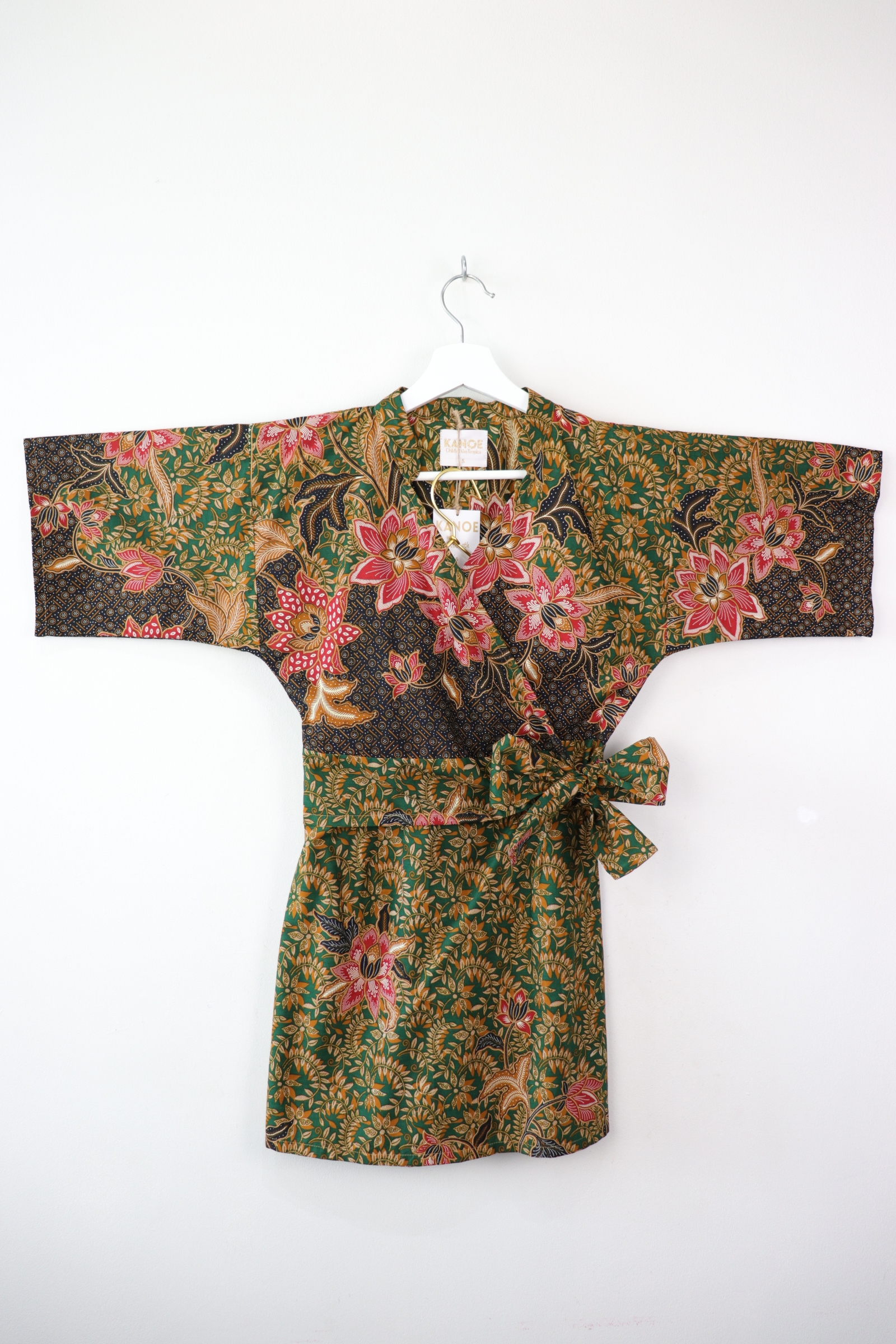 Kimono Wrap Matching Set - Matcha Tropics (S/M/L)