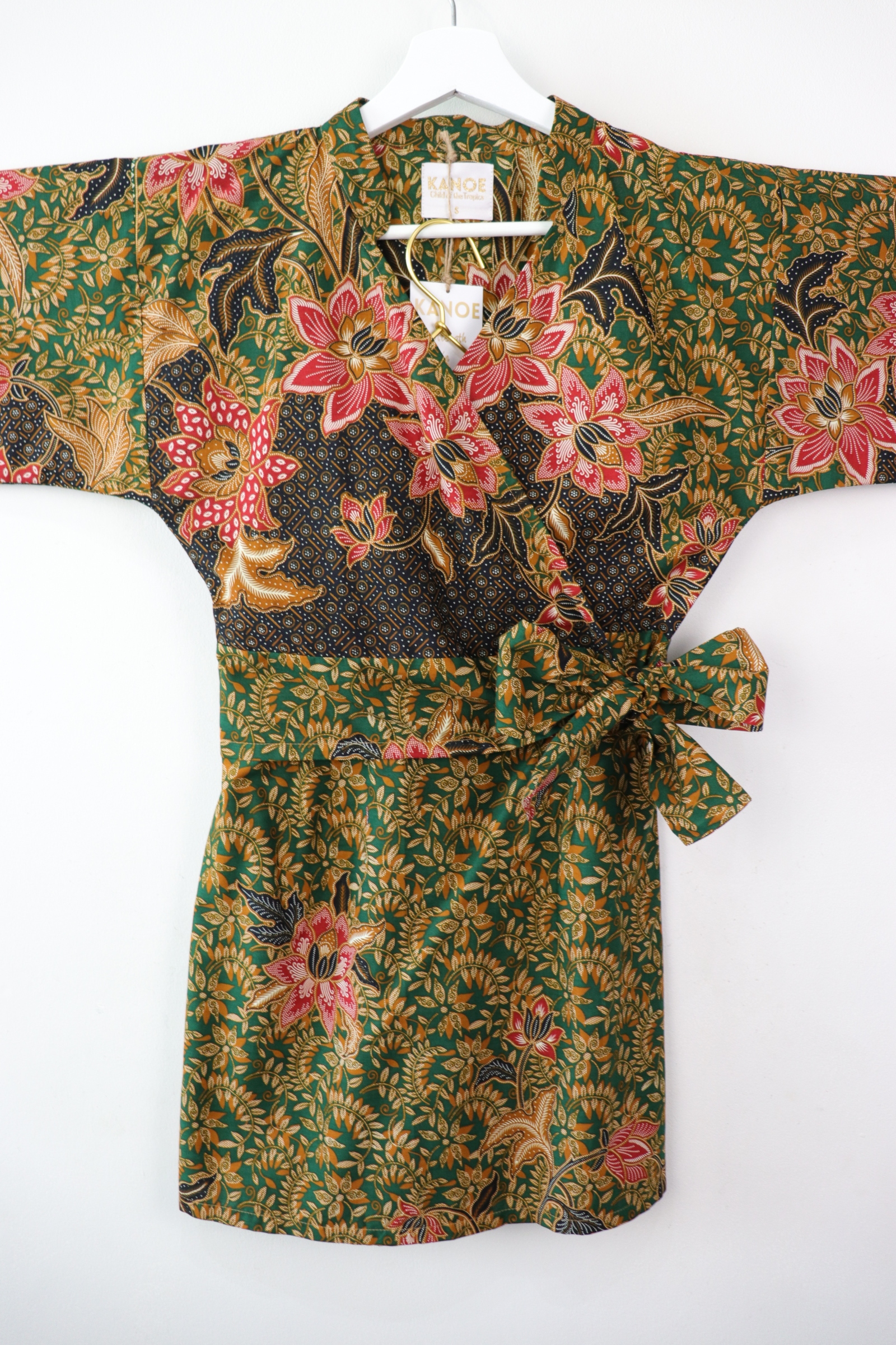 Kimono Wrap Matching Set - Matcha Tropics (S/M/L)