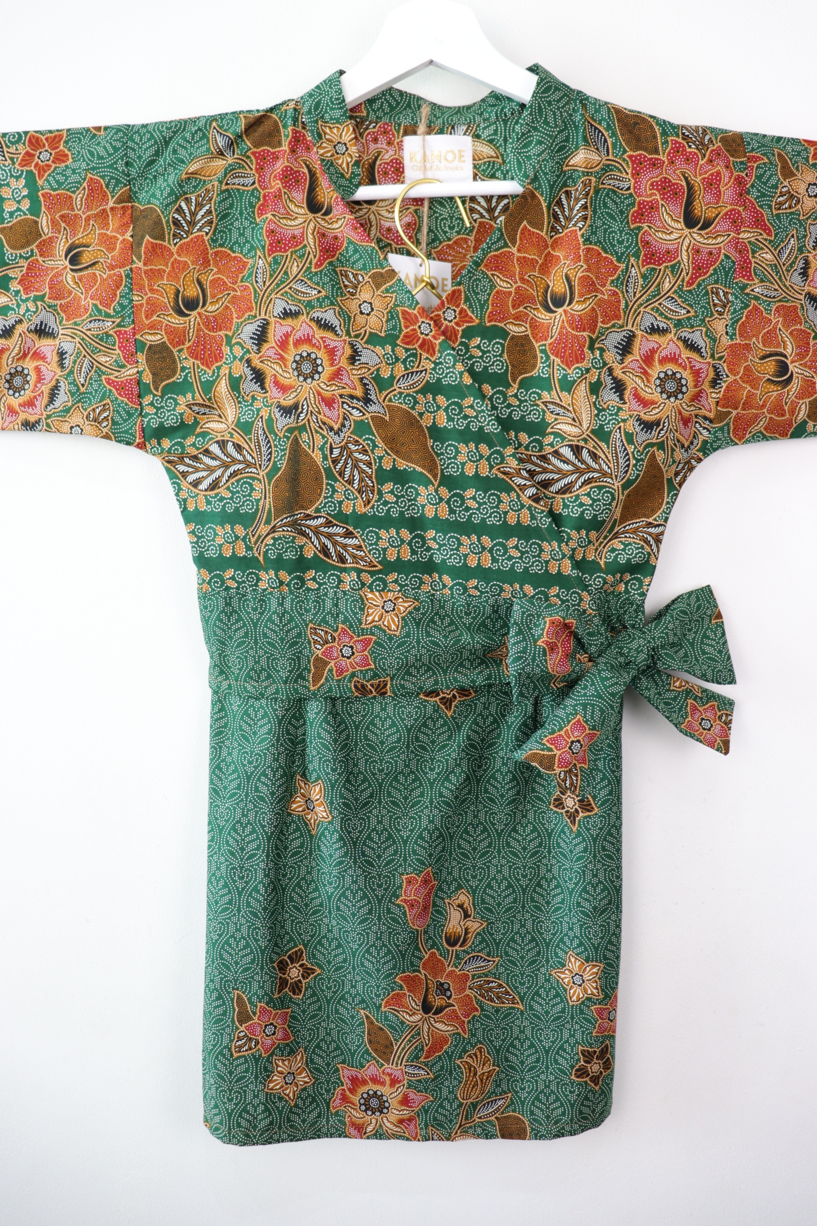 Kimono Wrap Matching Set - Pandan Crepe (S/M/L) 