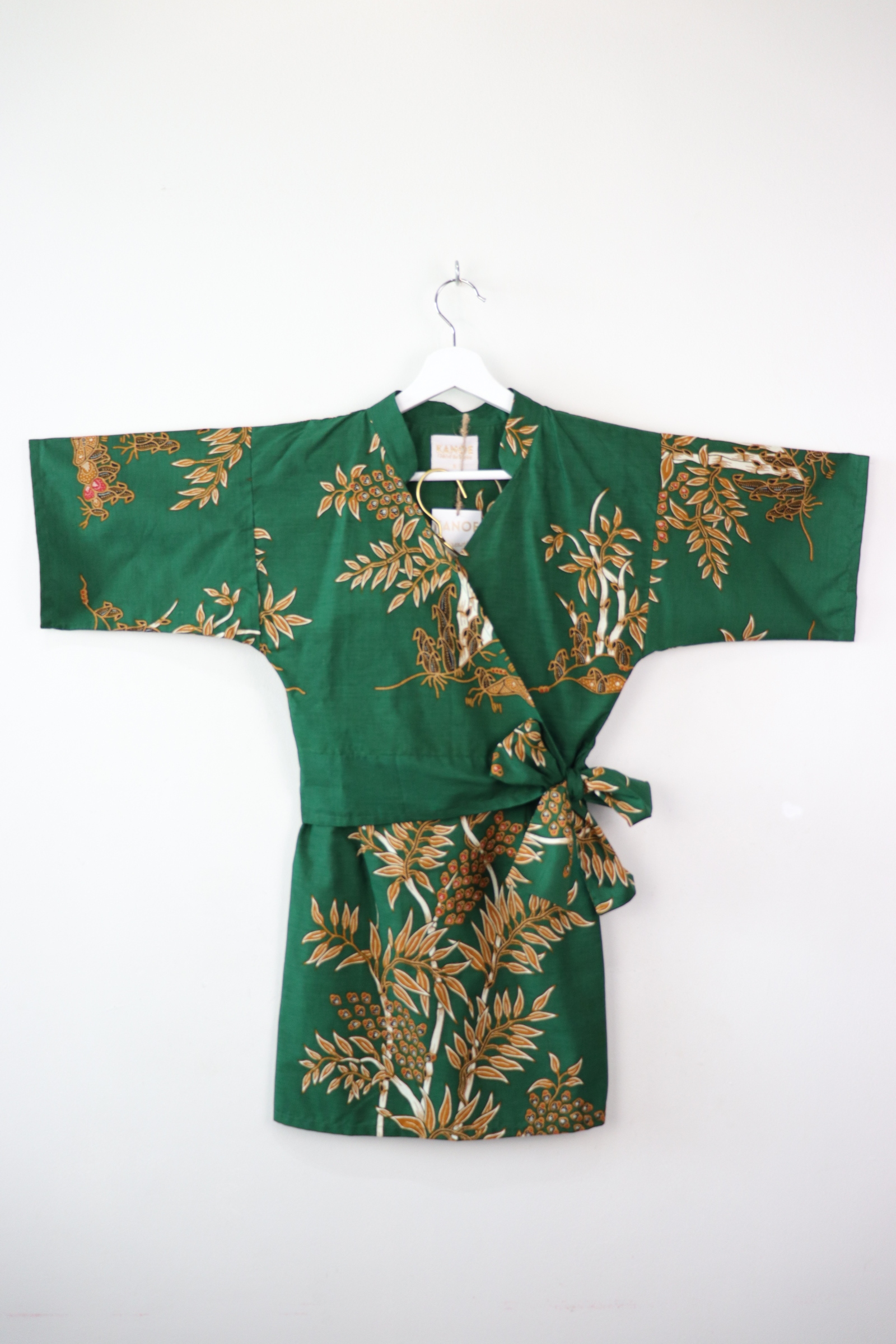 Kimono Wrap Matching Set -Bamboo Emerald (S/M/L)