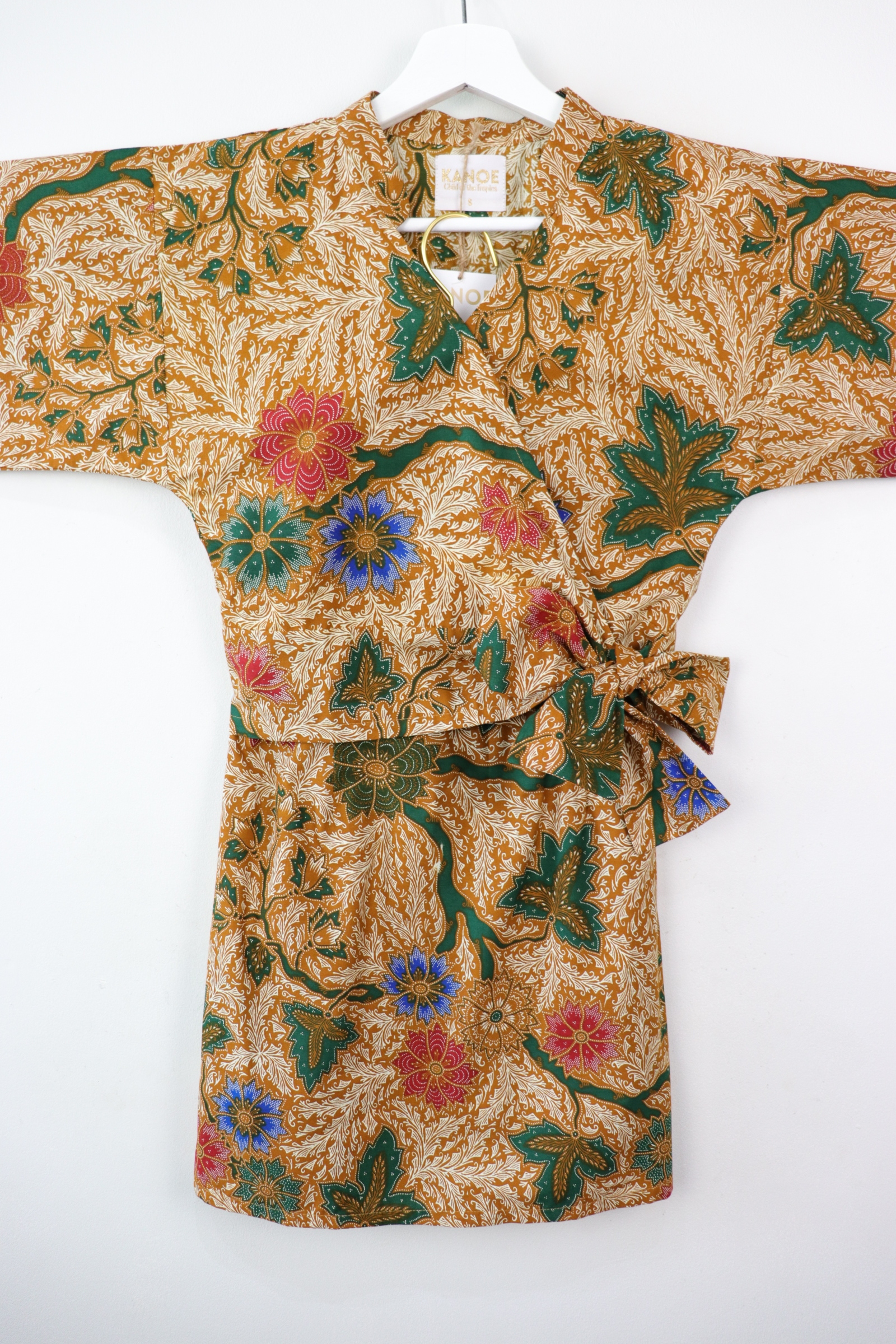 Kimono Wrap Matching Set - Emerald Vines (S/M/L)