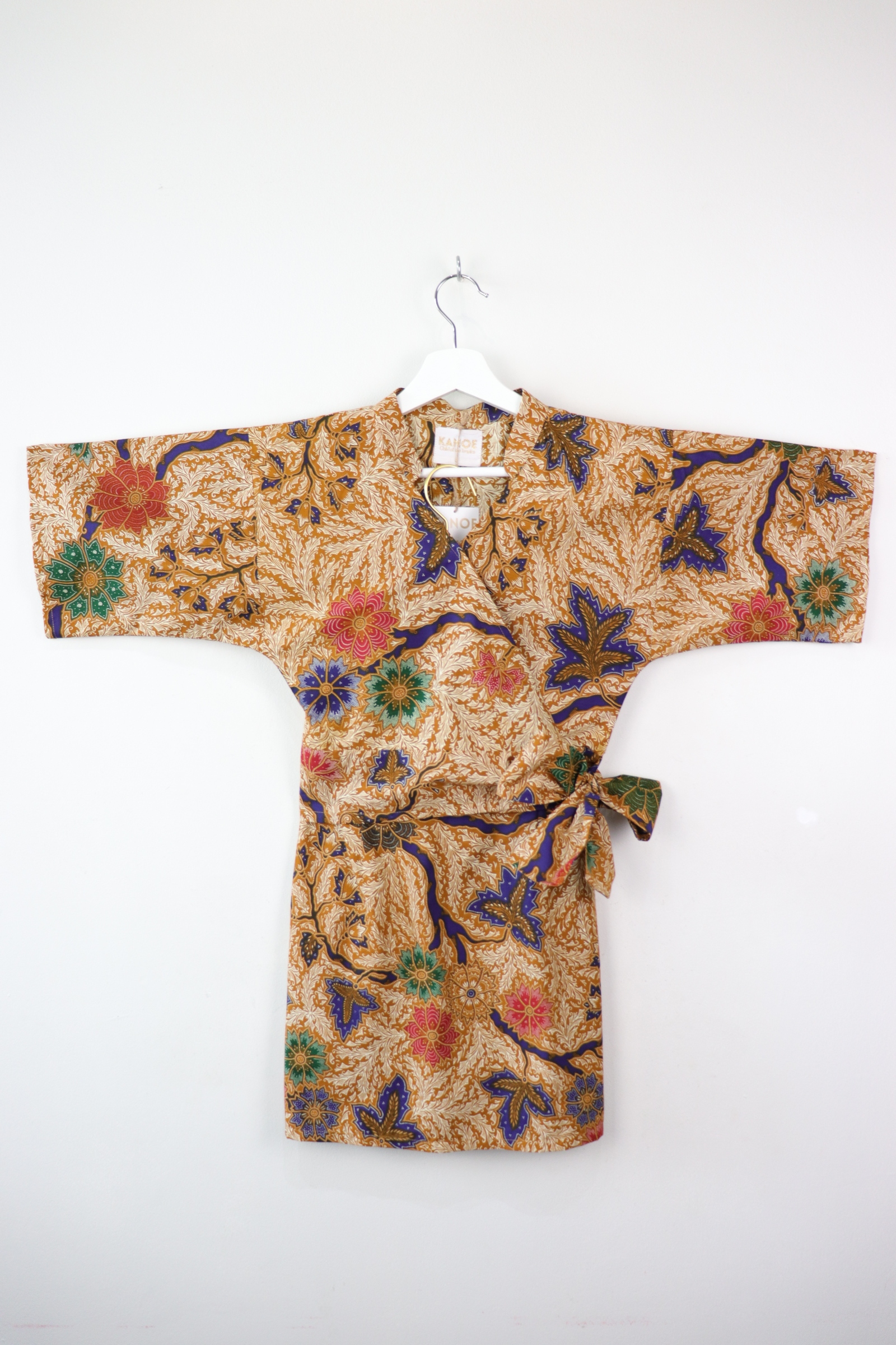 Kimono Wrap Matching Set - Sapphire Vines (S/M/L)