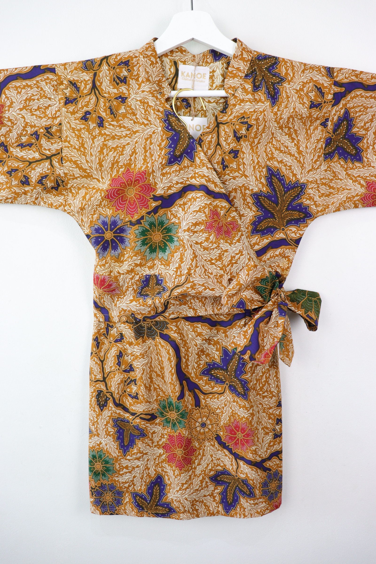 Kimono Wrap Matching Set - Sapphire Vines (S/M/L)