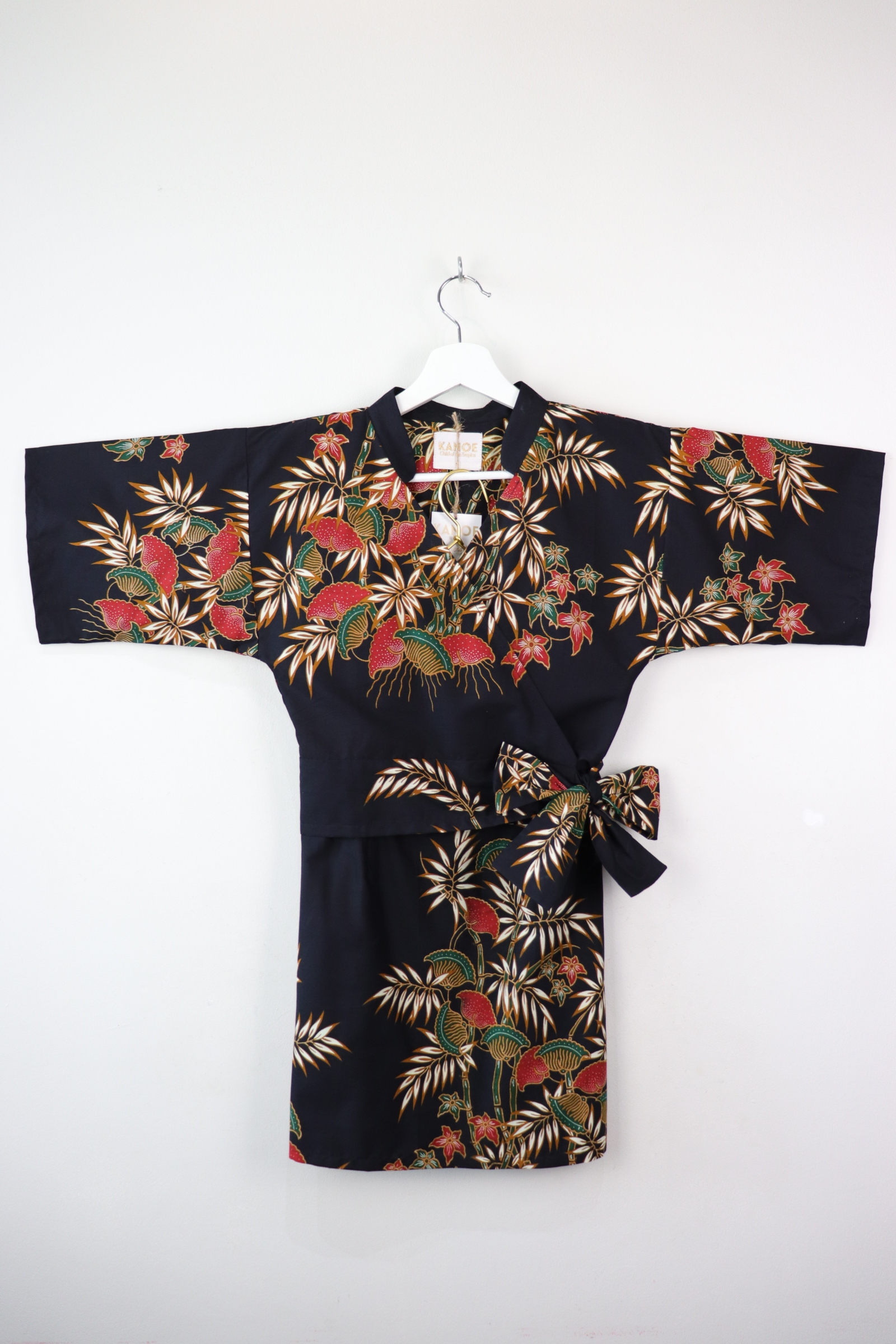 Kimono Wrap Matching Set - Flora Tropics (L)