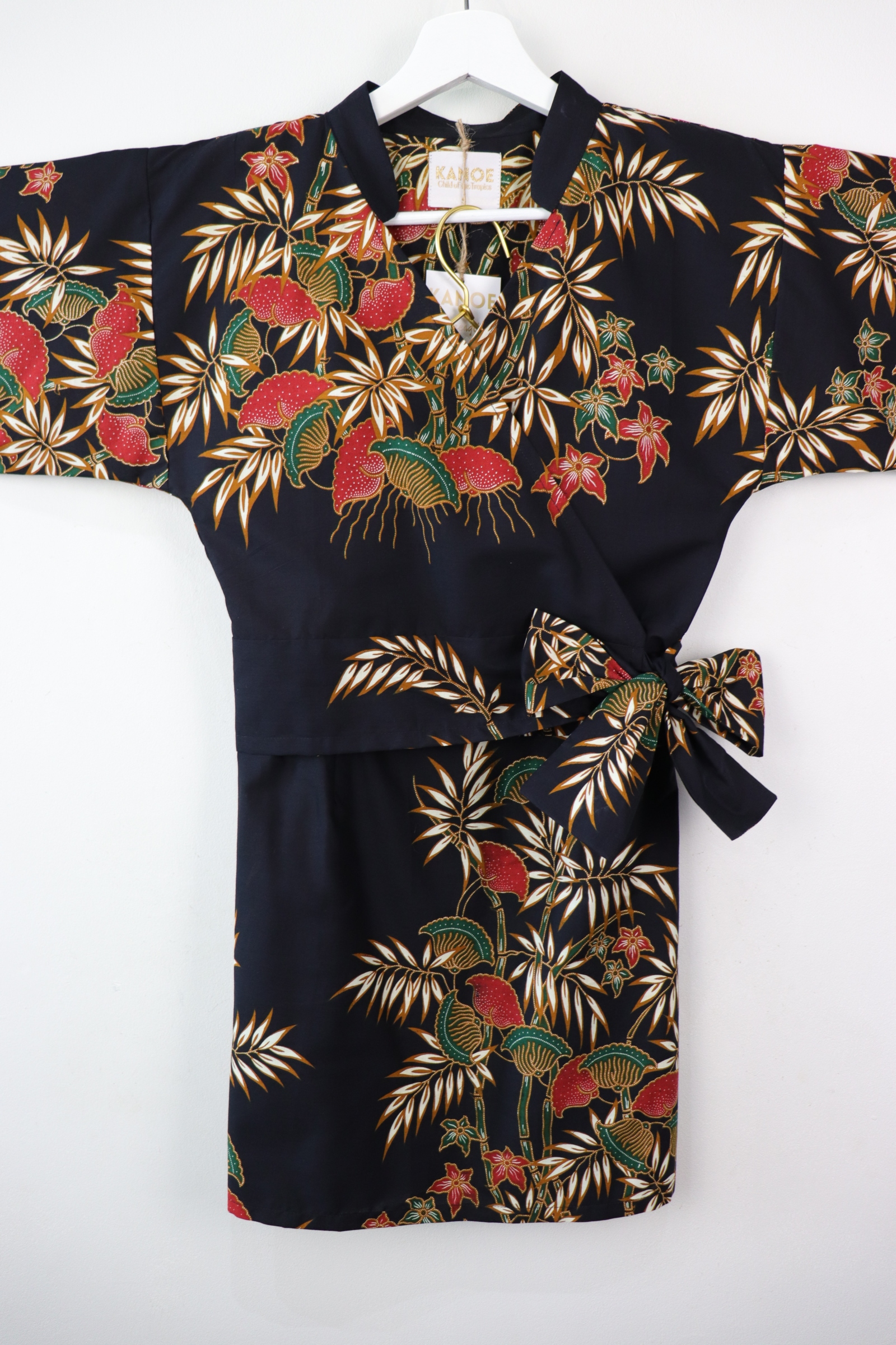 Kimono Wrap Matching Set - Flora Tropics (L)